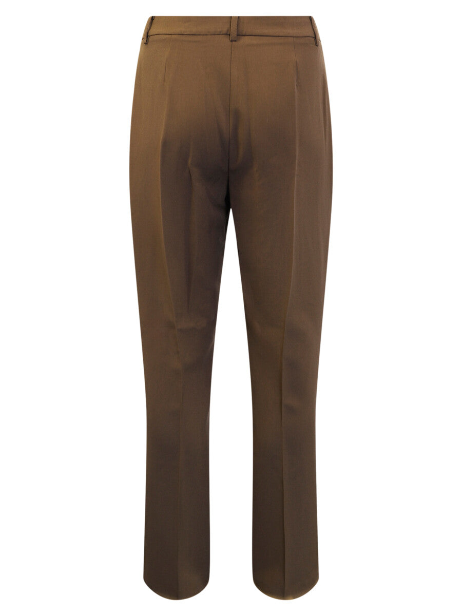 Pantalon droit brun tabac Brandtex