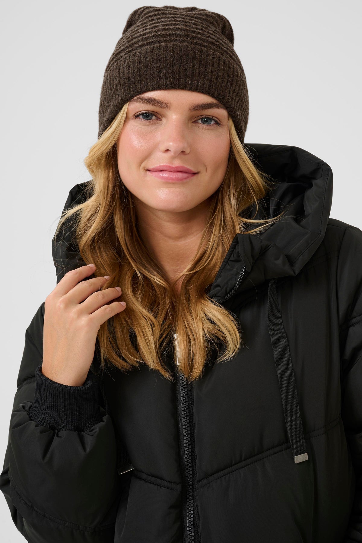 Tuque brune chinée KAabigail