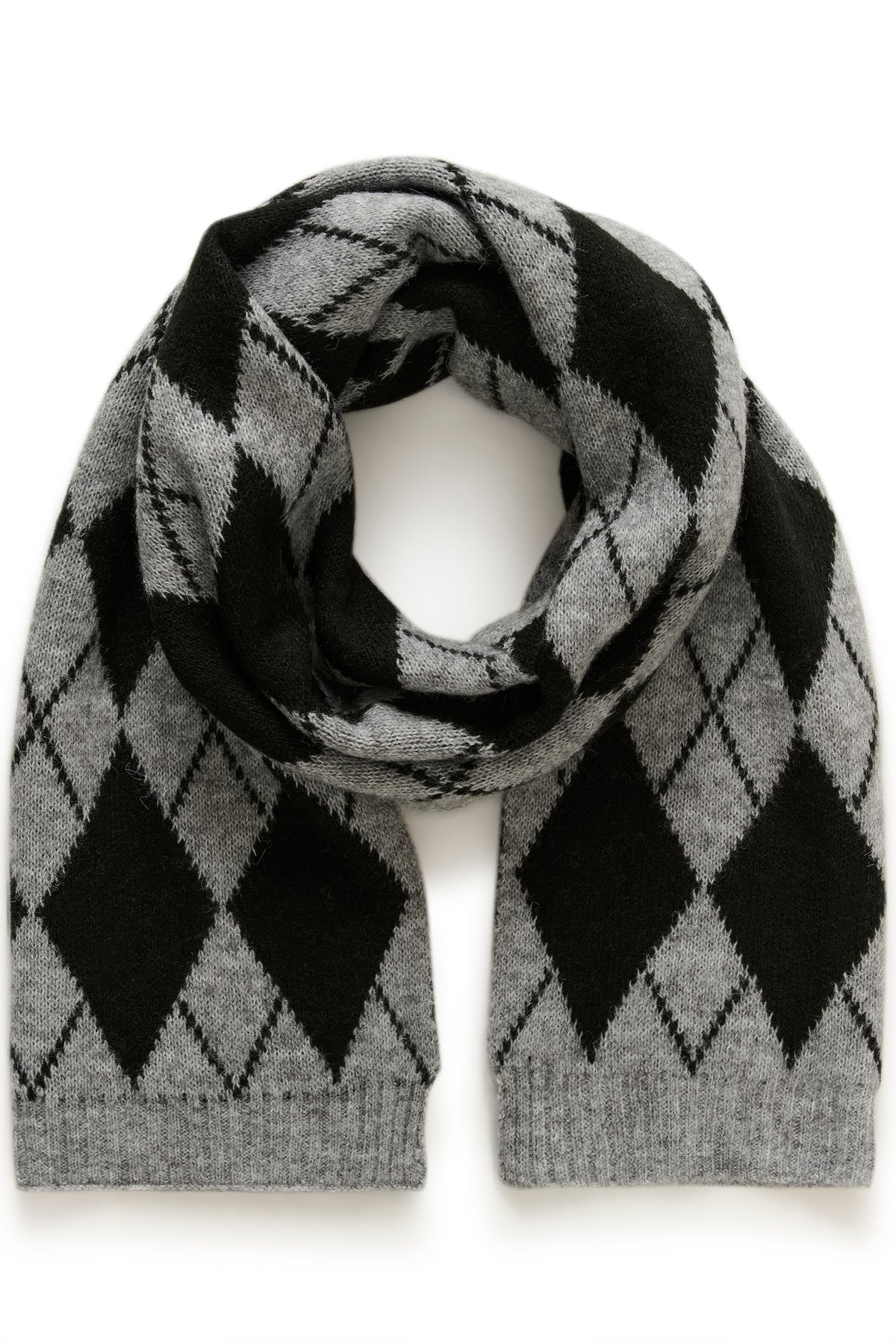 Foulard gris à losanges KAharlekin