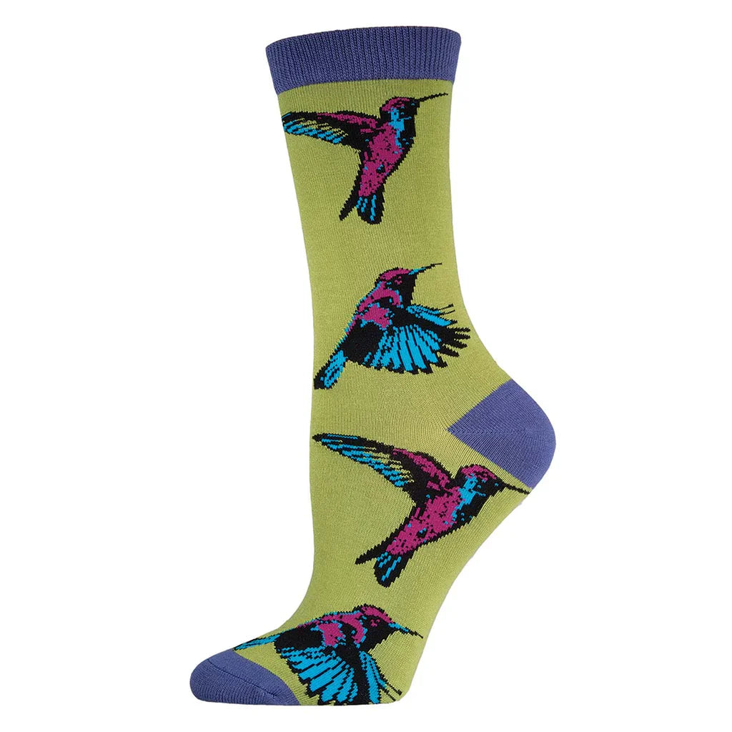 Chaussette en bambou colibris