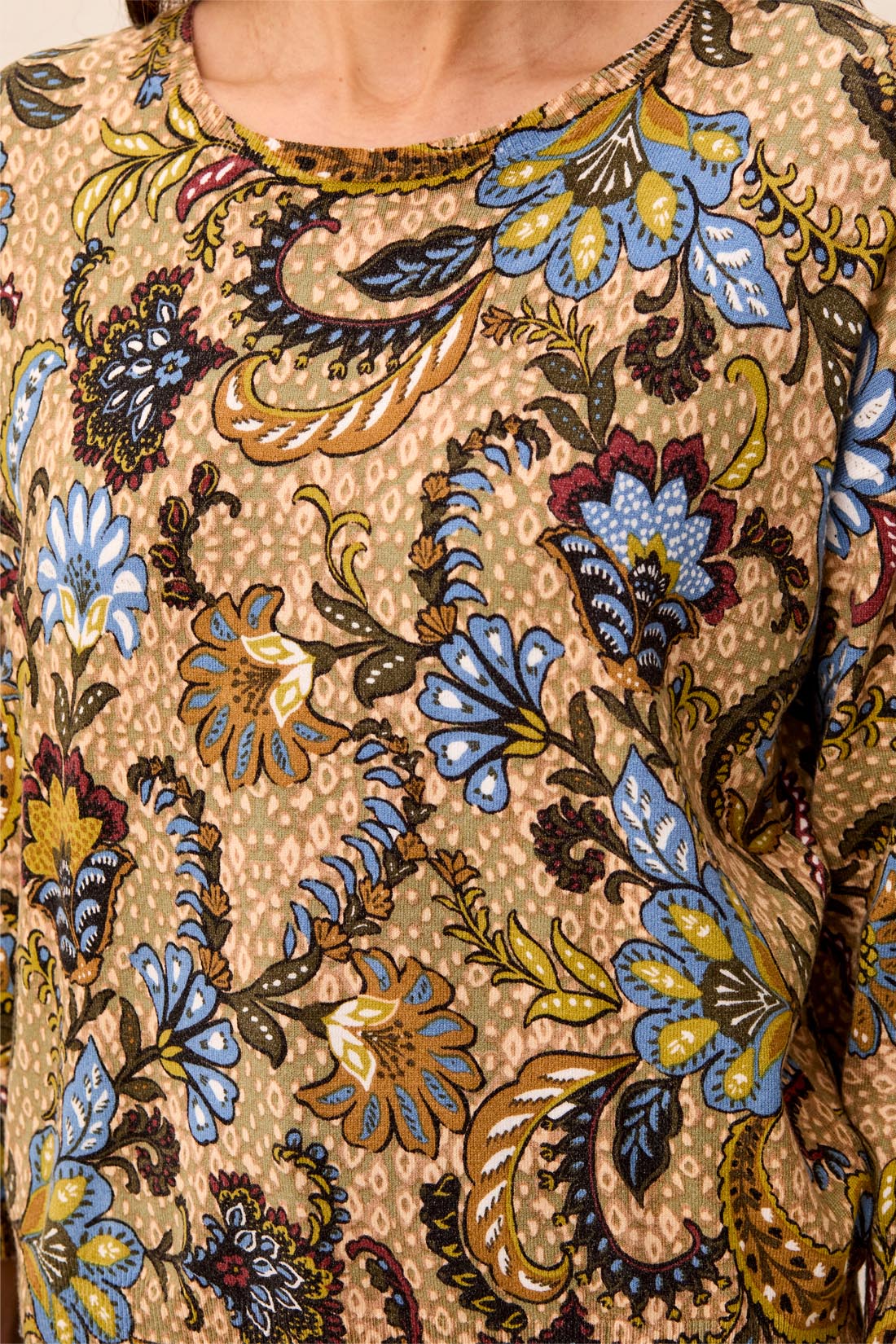 Chandail imprimé cachemire baroque
