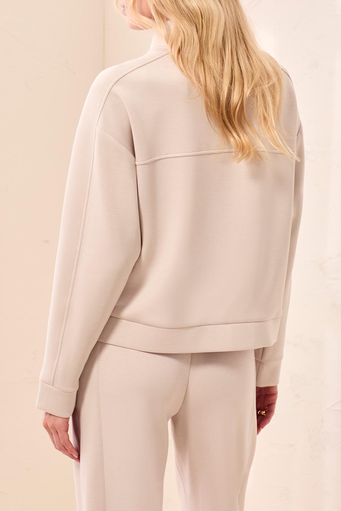 Veste structurée couleur sable
