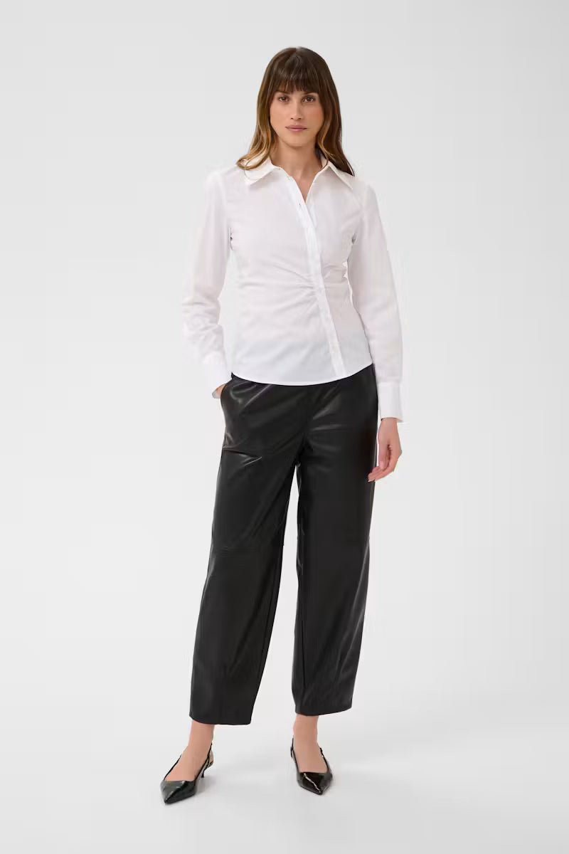 Pantalon noir en simili cuir KAarense