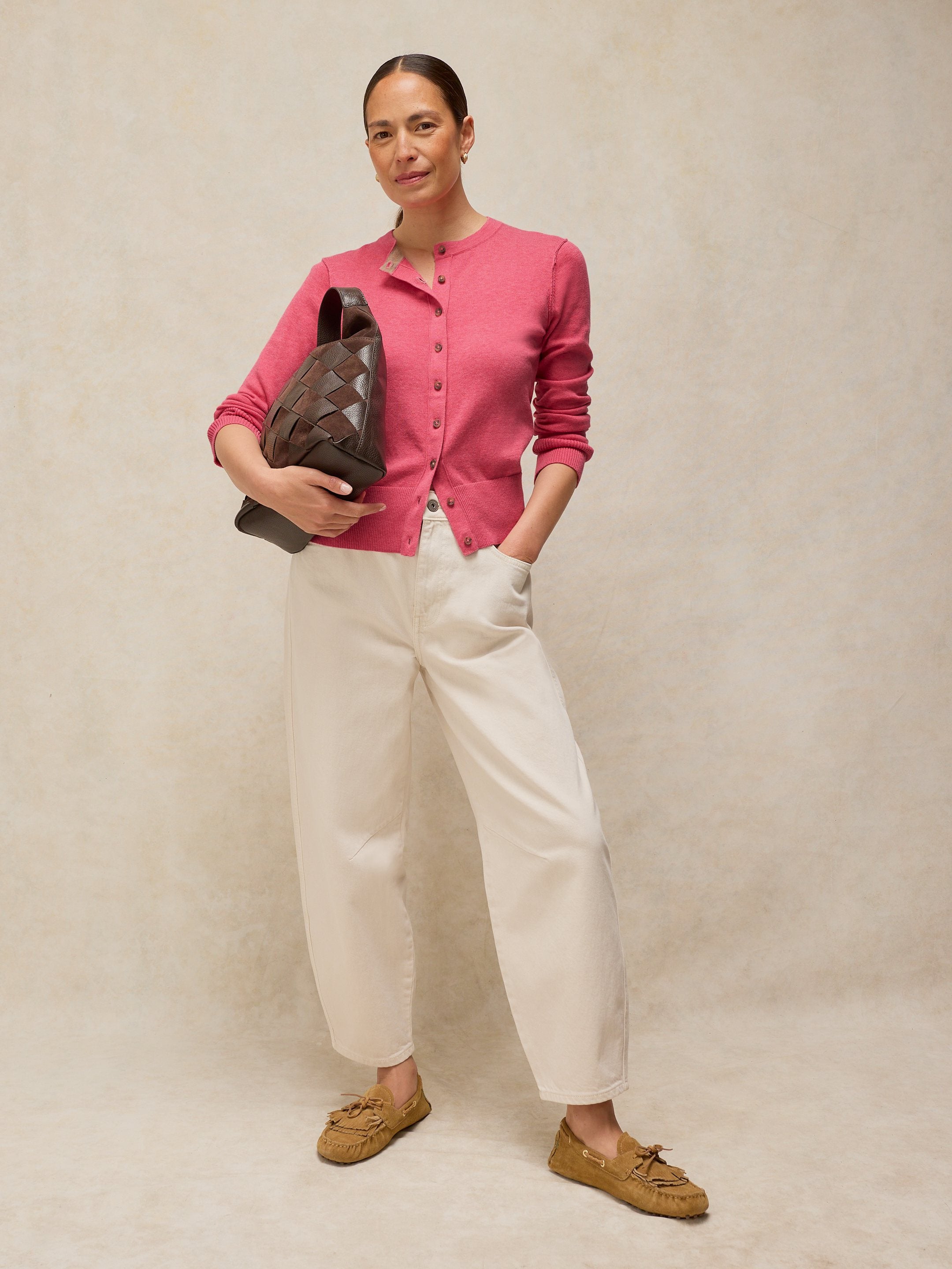 Cardigan Lois rose vif