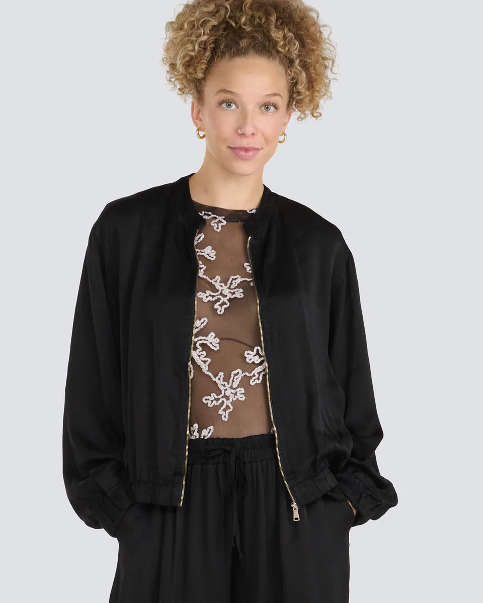 Veste zippée noire
