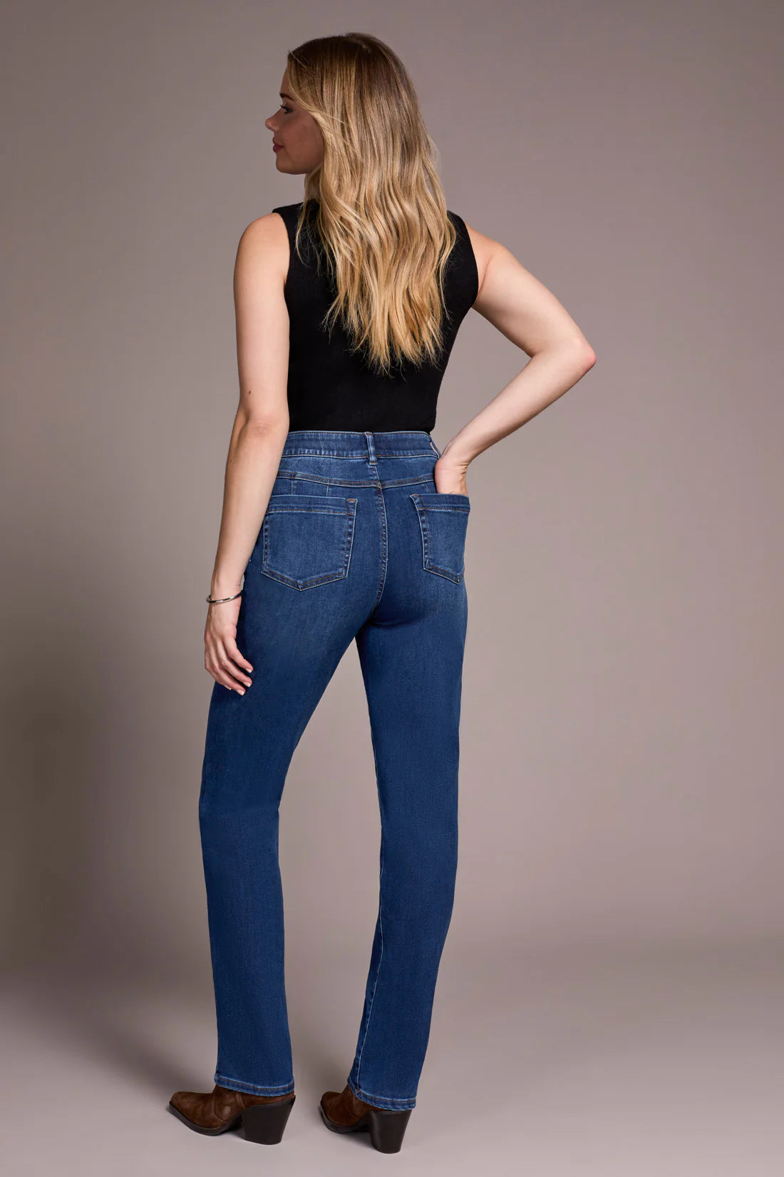 Sophia jeans pull on, jambe droite, choix de couleurs