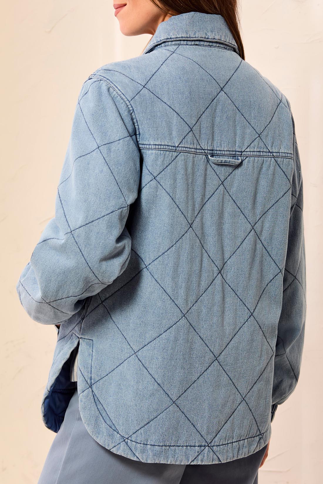 Veste en denim matelassé