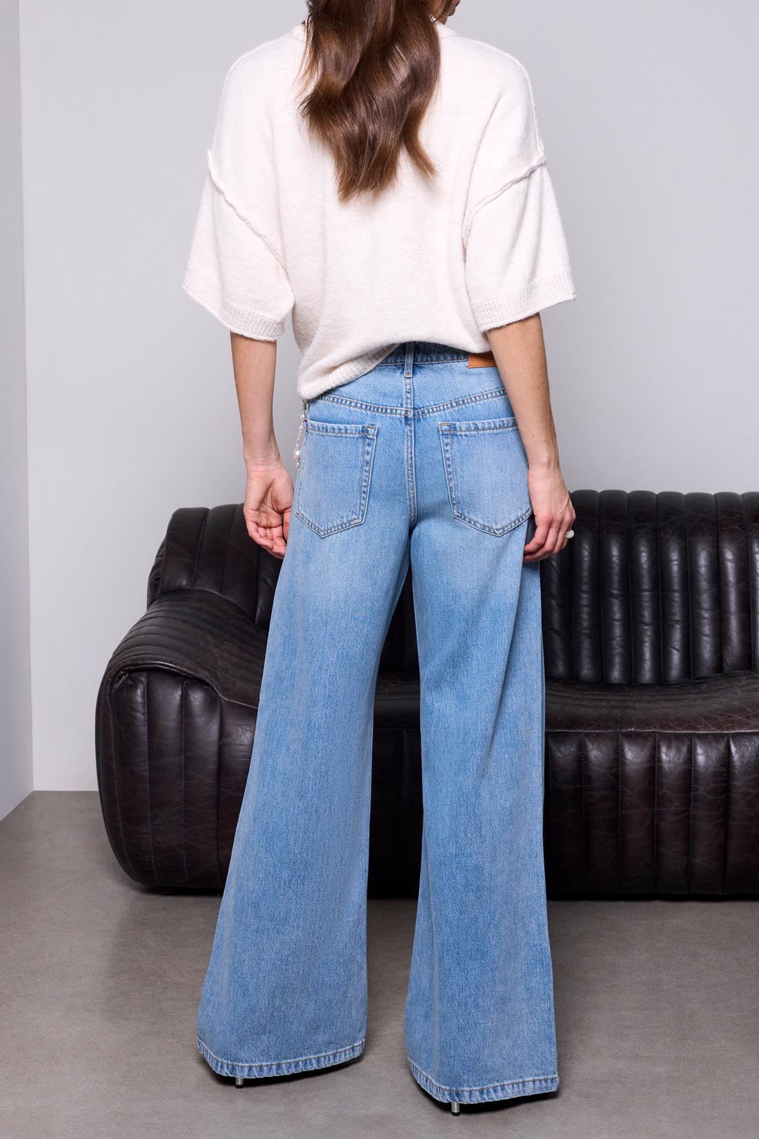 Jean à jambe large OxfordBlue