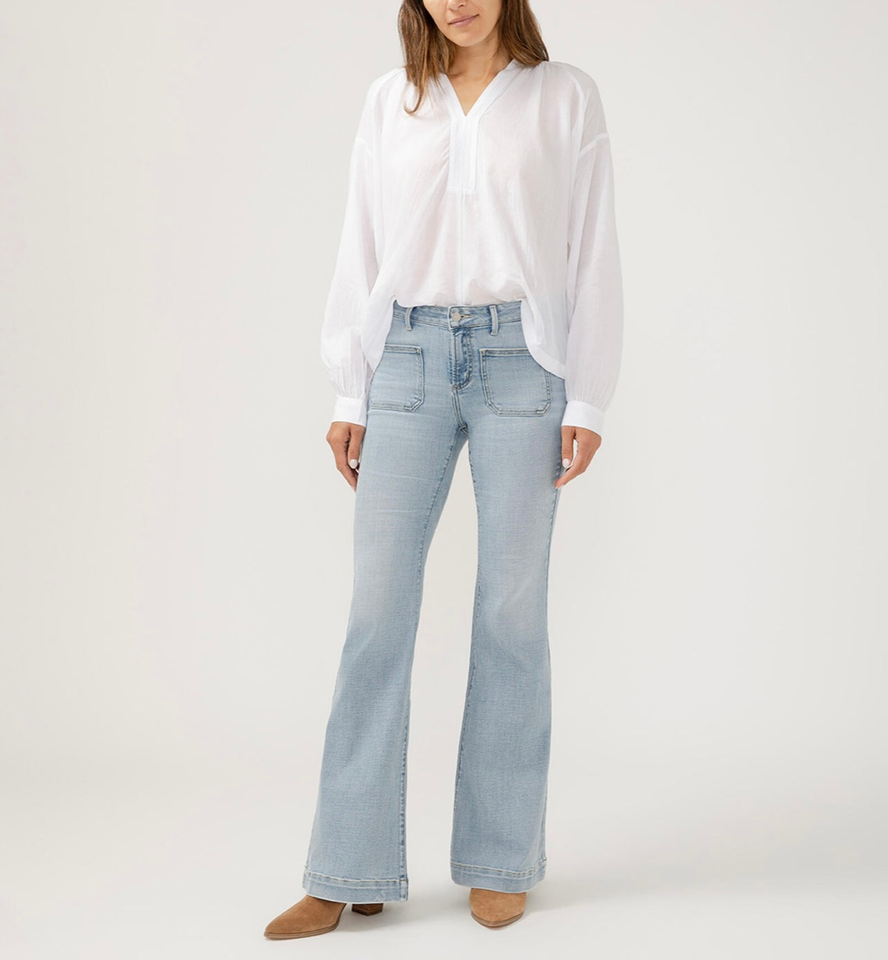 Suki jambe évasée, poches plaquées (flare leg)