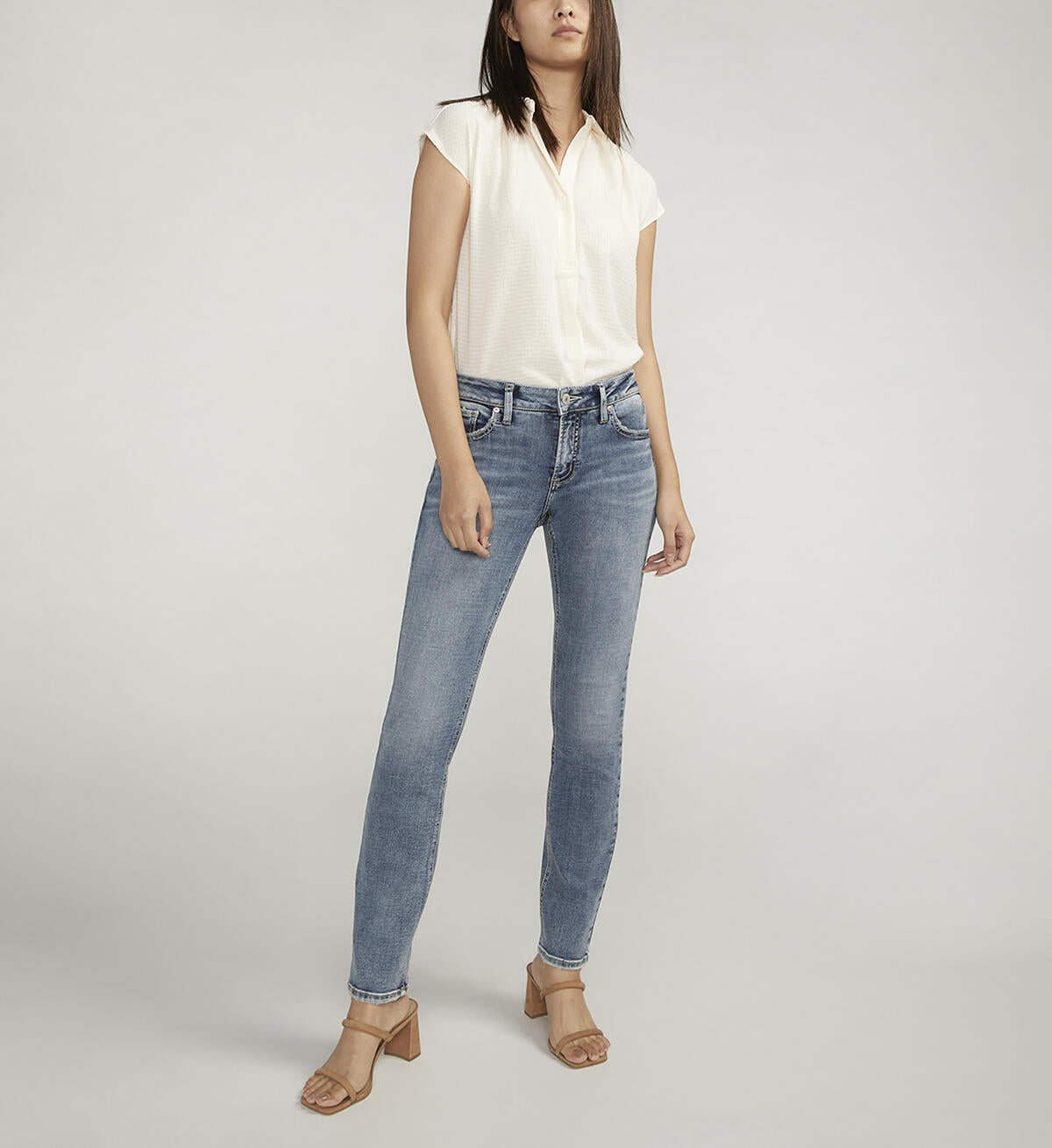 Silver Suki curvy fit jambe droite (straight leg)