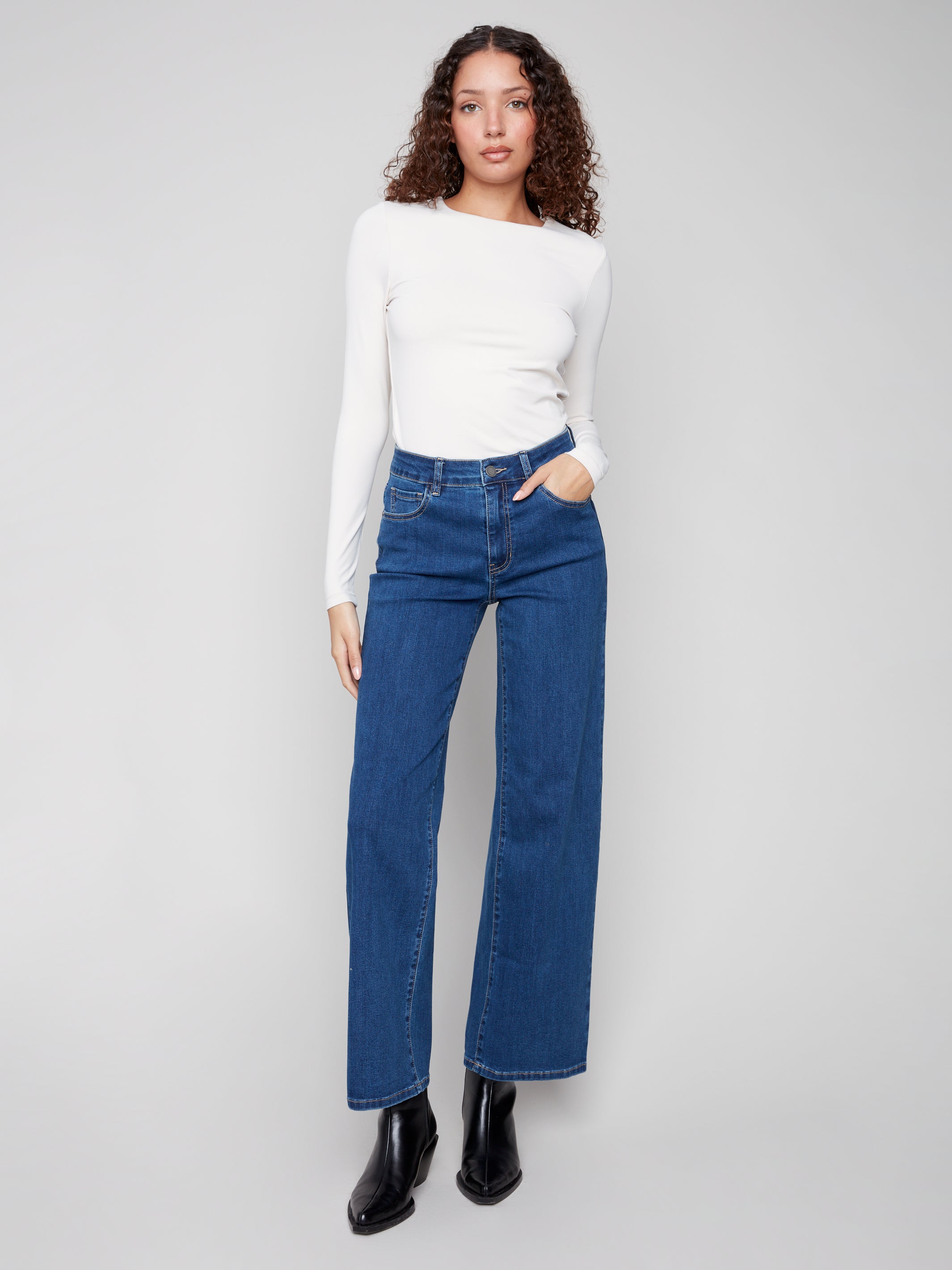 Chandail Chloé jambe large indigo