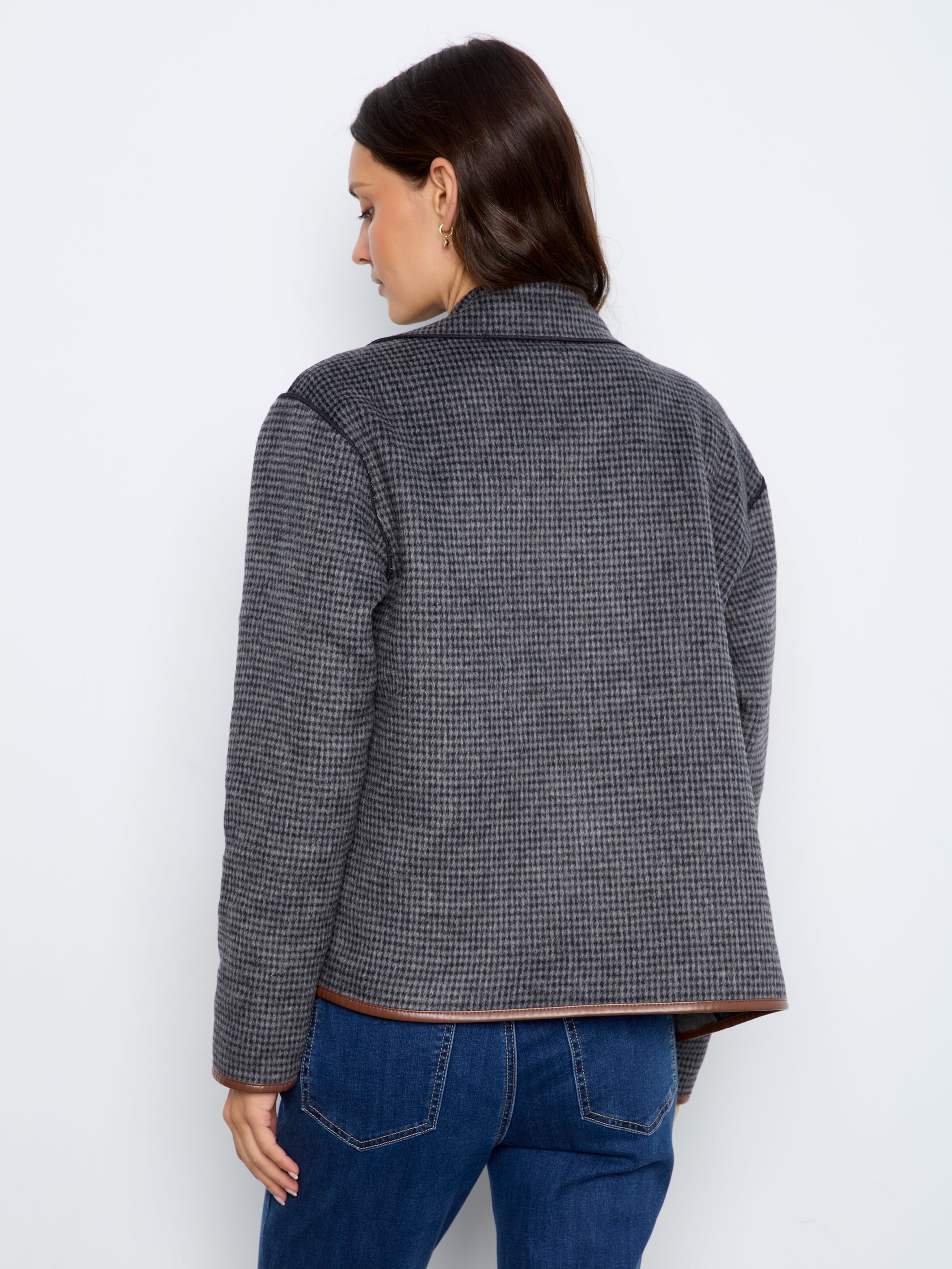 Veste réversible à carreaux
