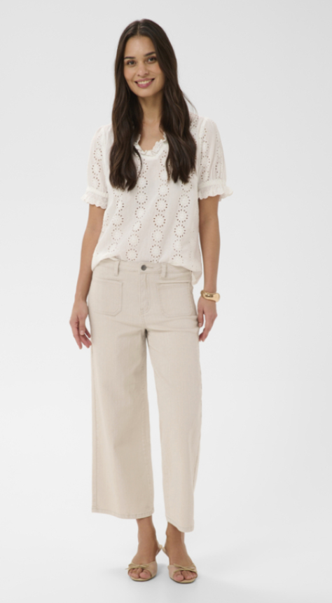 Jean Court Taille Haute Kabrook - Moonbeam