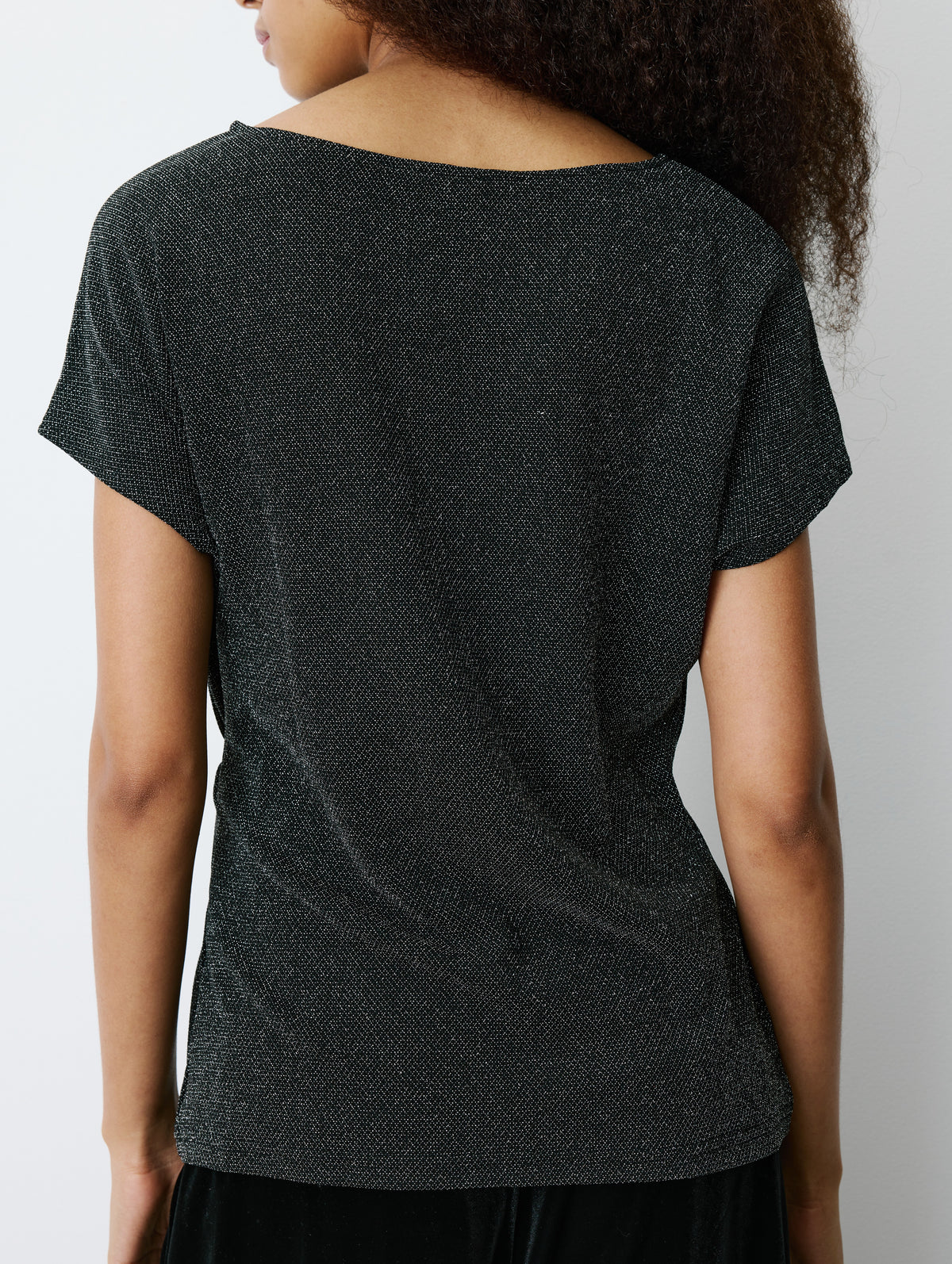 T-shirt drapé scintillant