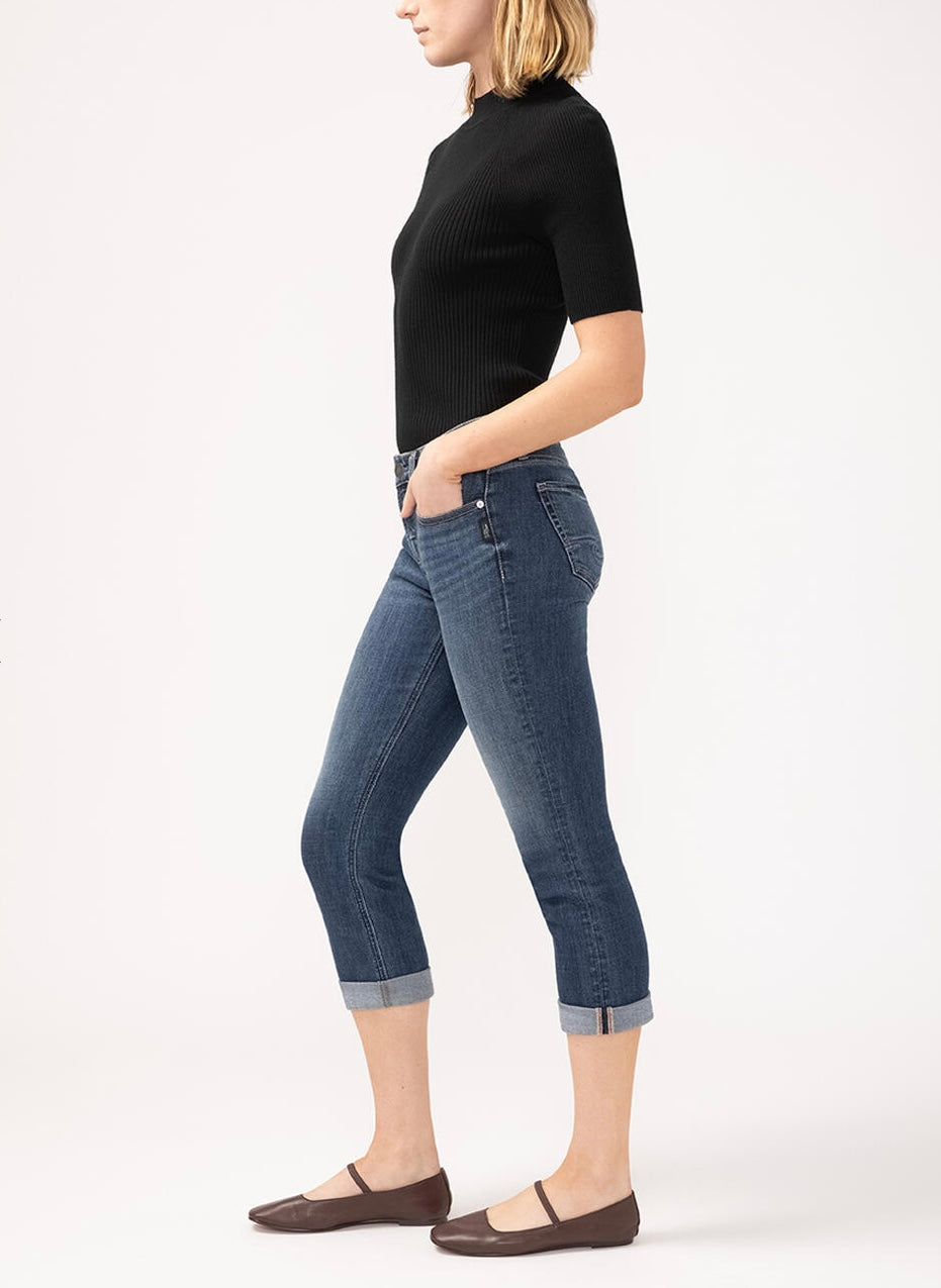 Suki capri, taille moyenne, luxe stretch