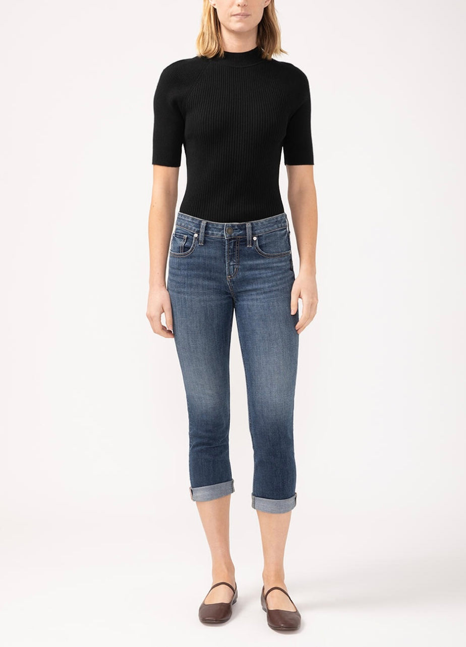 Suki capri, taille moyenne, luxe stretch