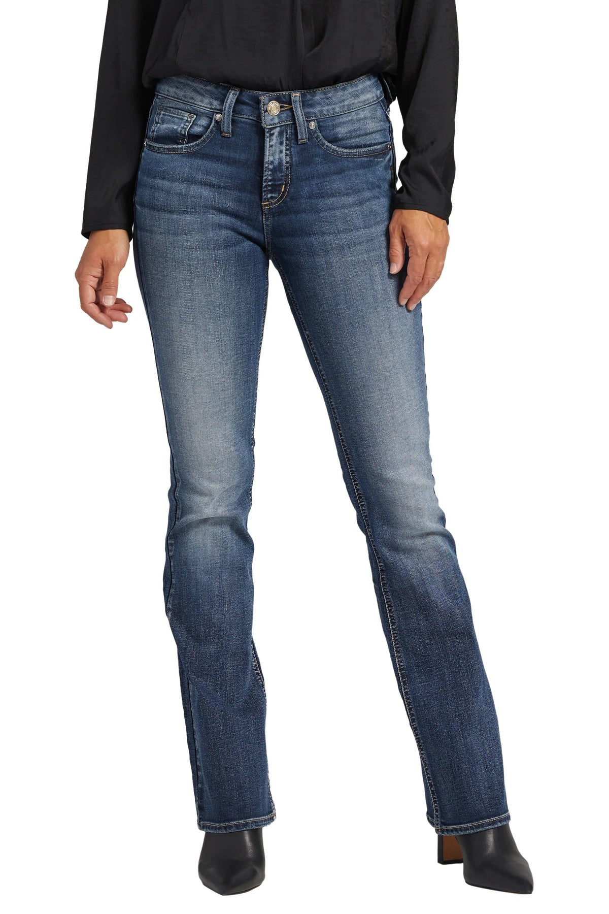 Silver Suki curvy fit jambe semi-évasée (slim boot) 31 pouces