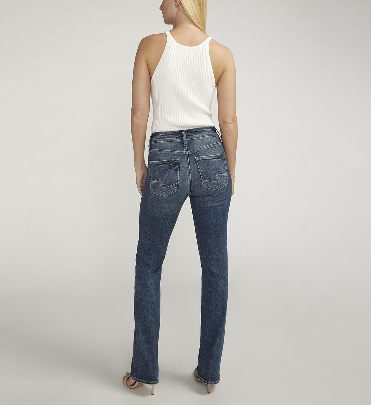 Avery curvy fit, taille haute, jambe semi-évasée (slim boot)