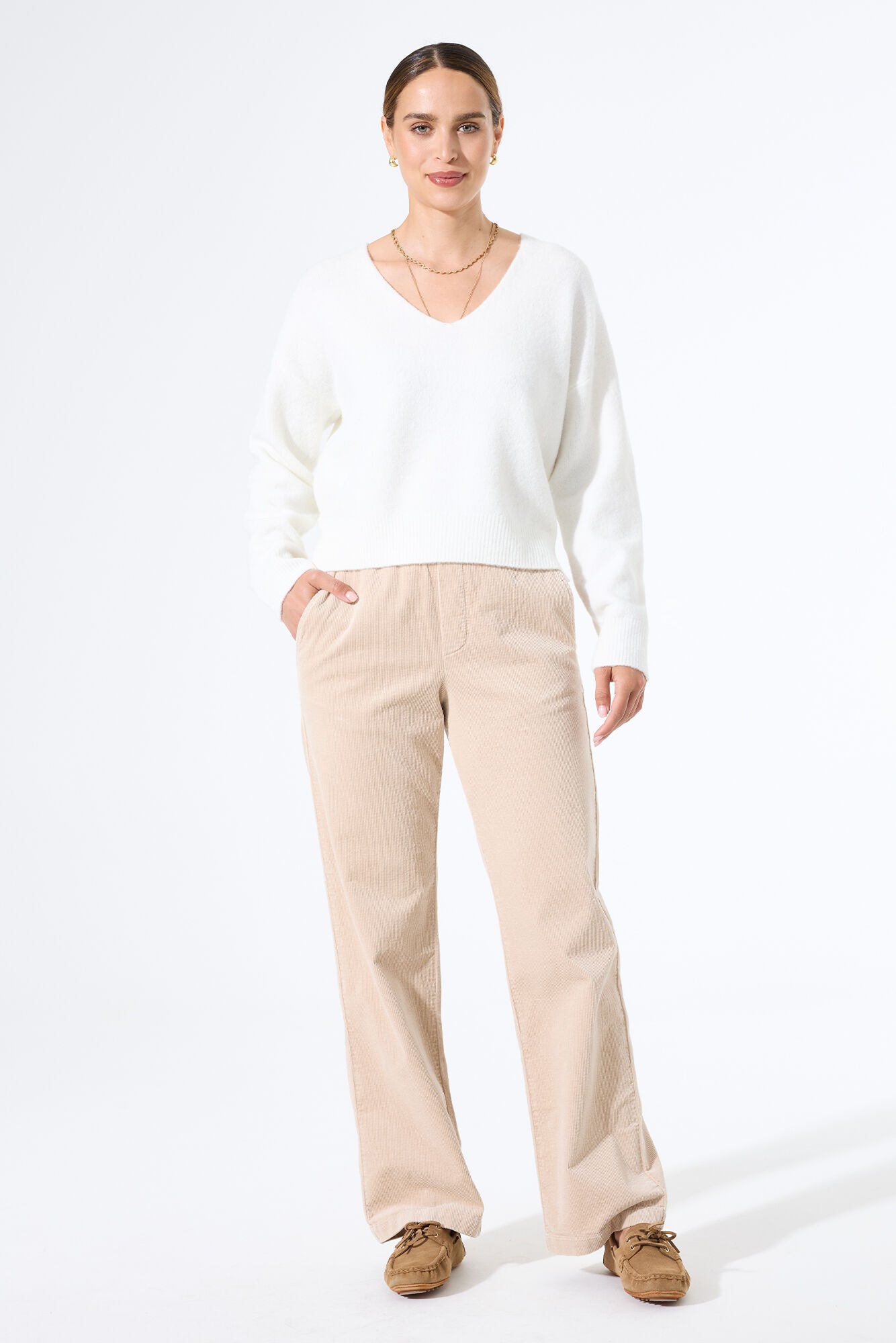 Chandail, détail de tricot au dos