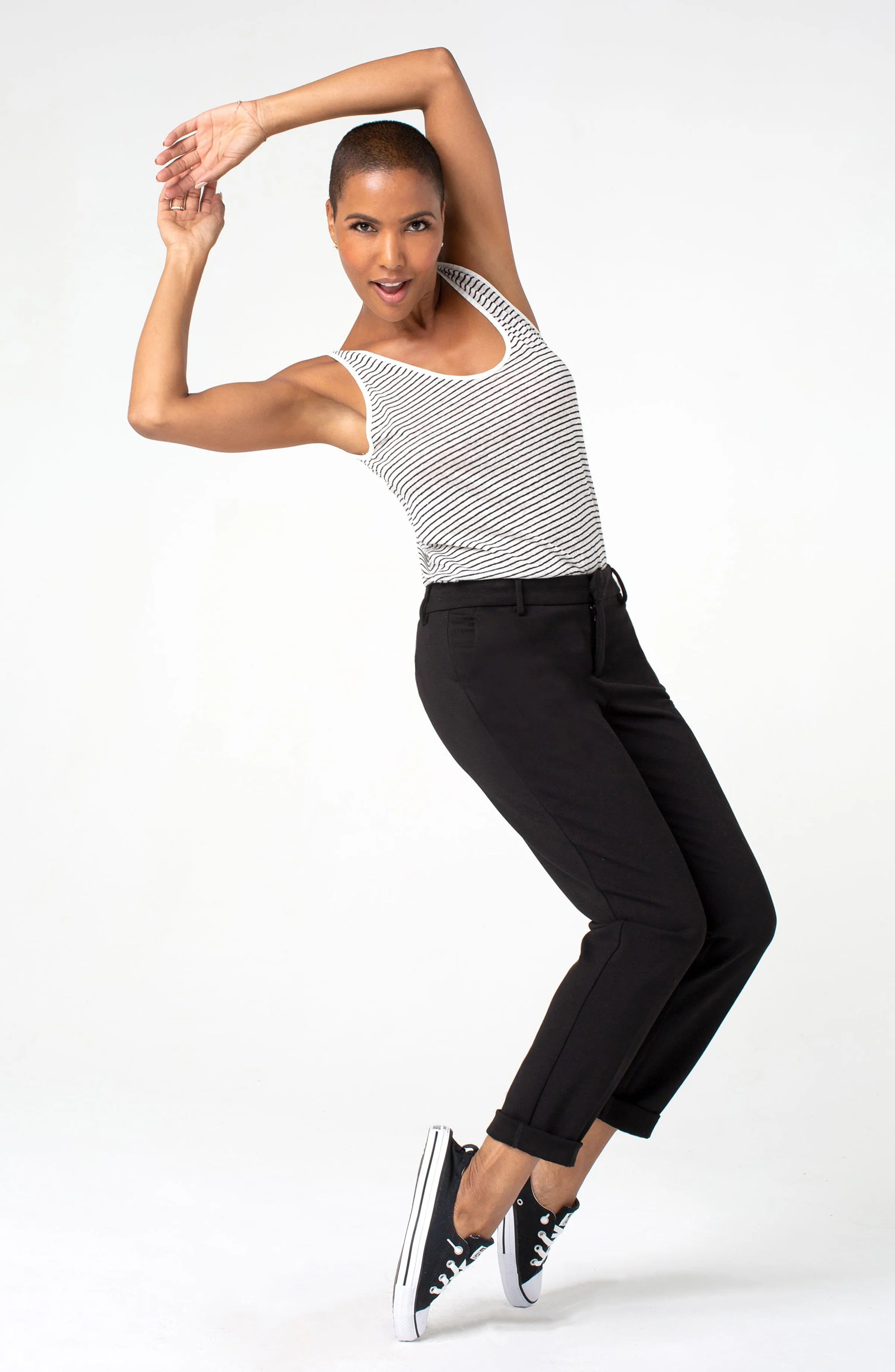 Pantalon Kelsey noir, à la cheville
