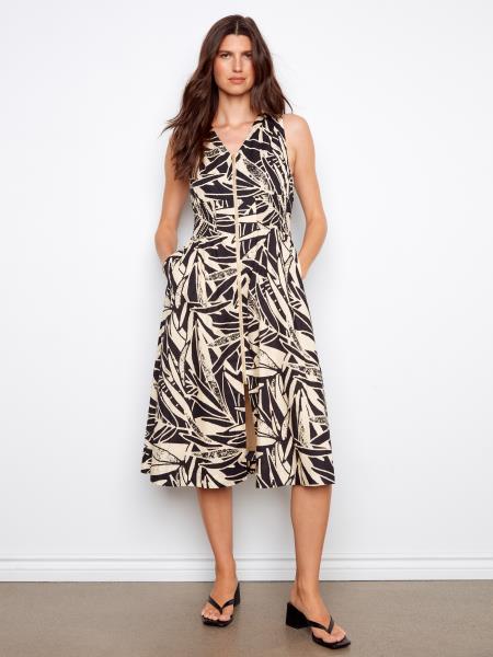 Robe maxi en voile de coton C3227P - Luna