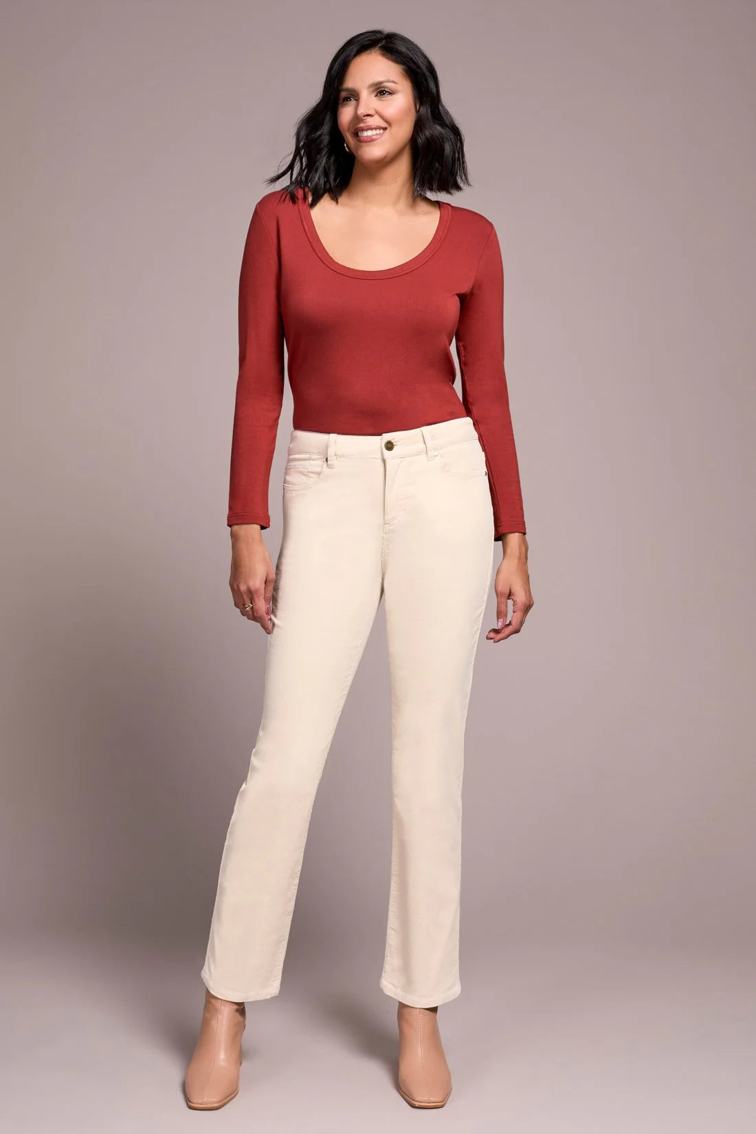 Pantalon corduroy, jambe droite