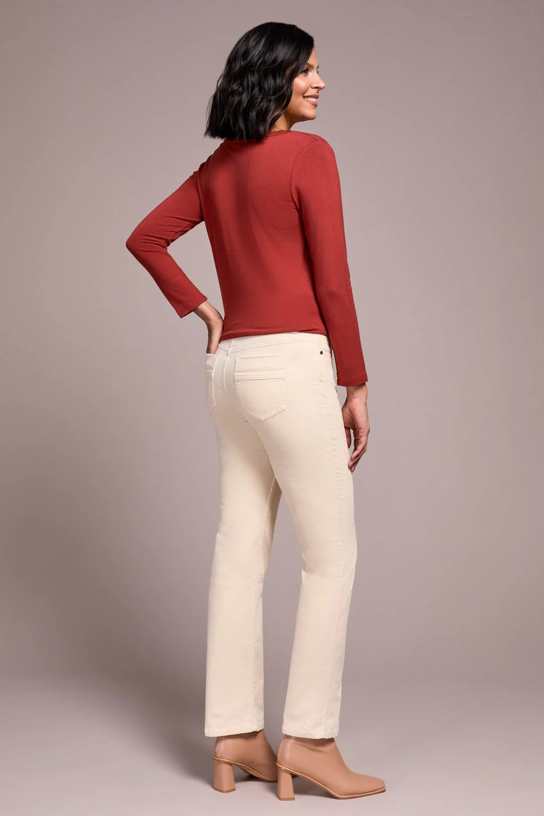 Pantalon corduroy, jambe droite