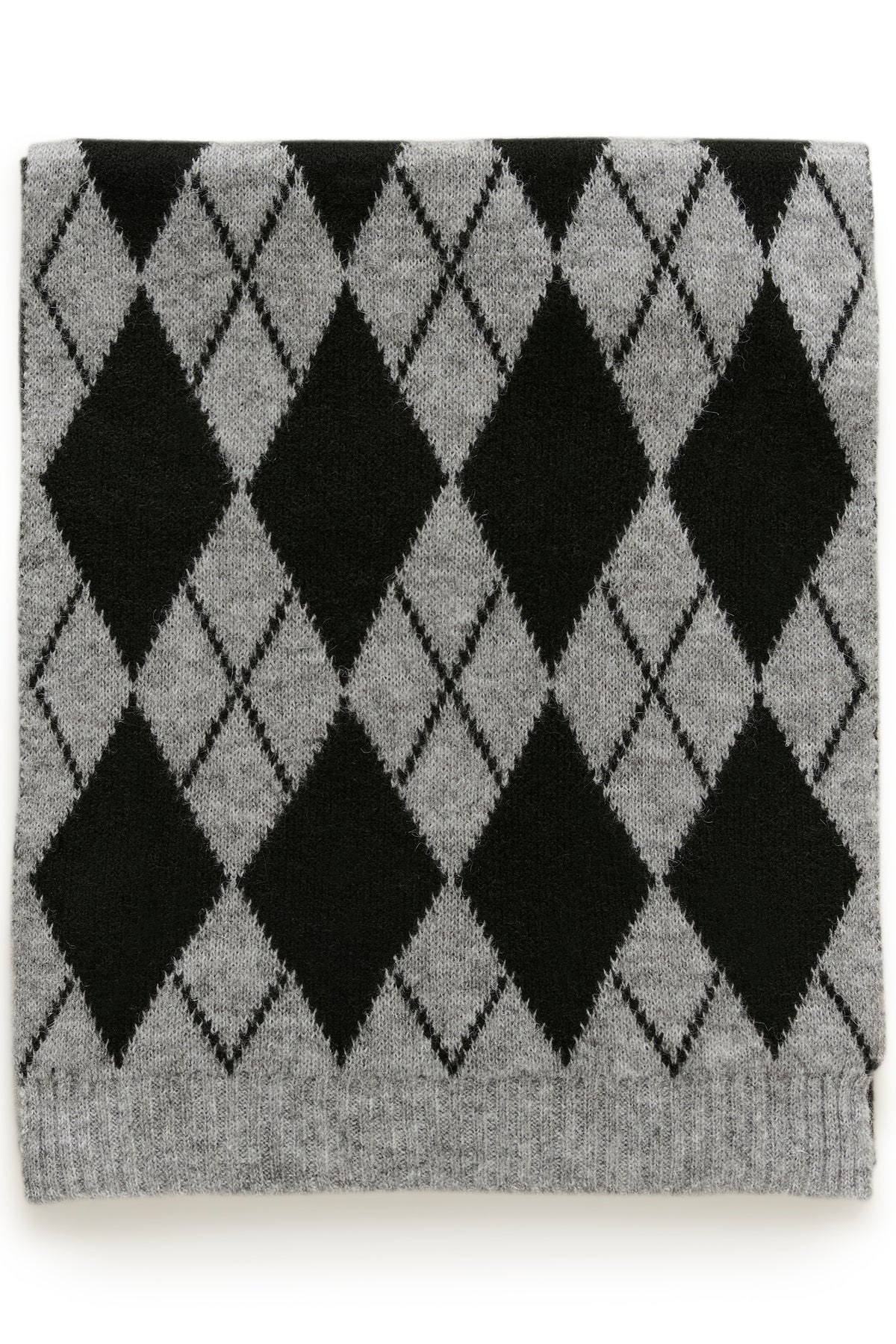 Foulard gris à losanges KAharlekin