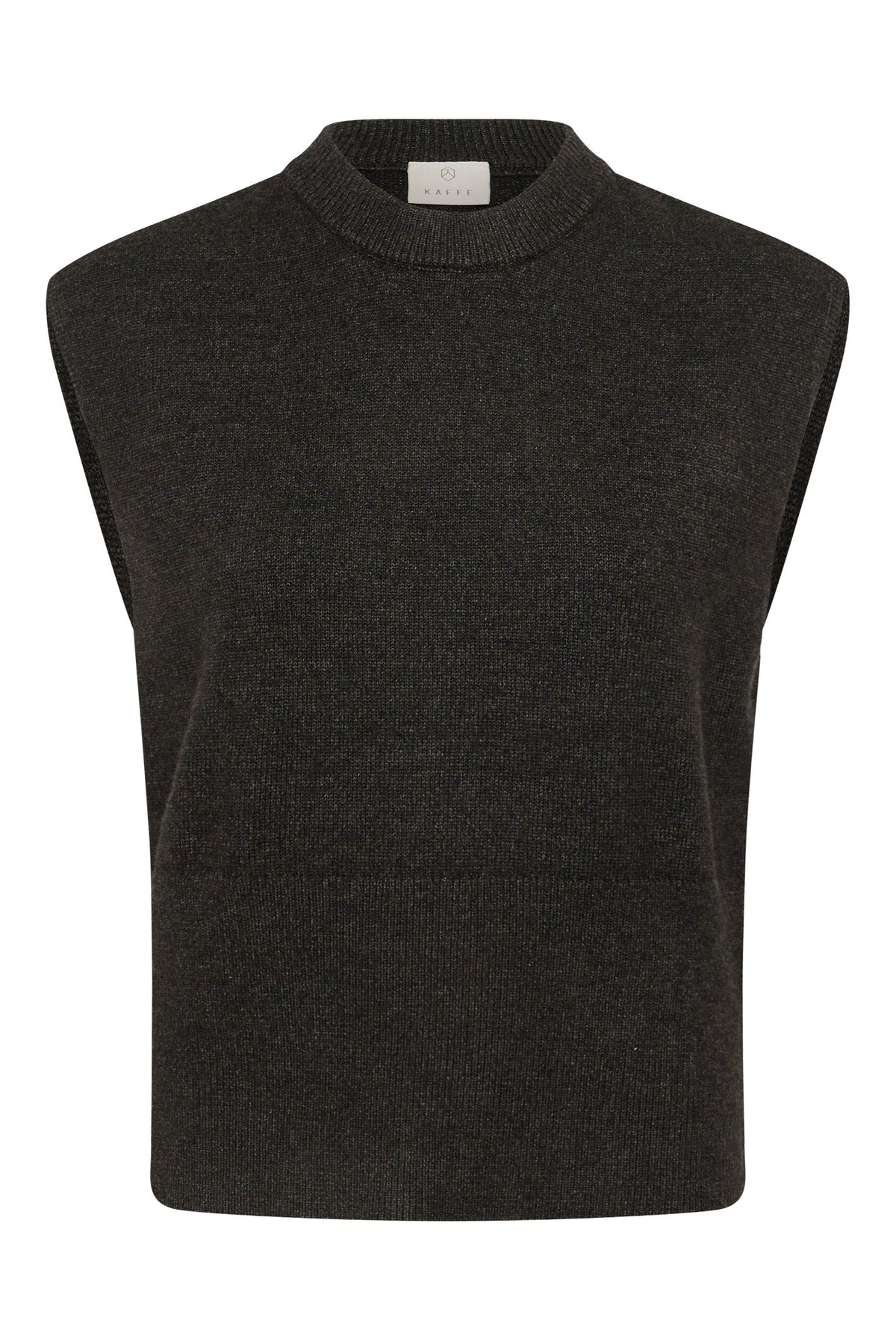Gilet gris en tricot KAbarbara