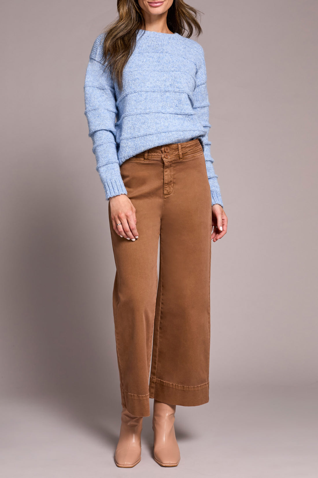 Tribal Pantalon palazzo, taille haute