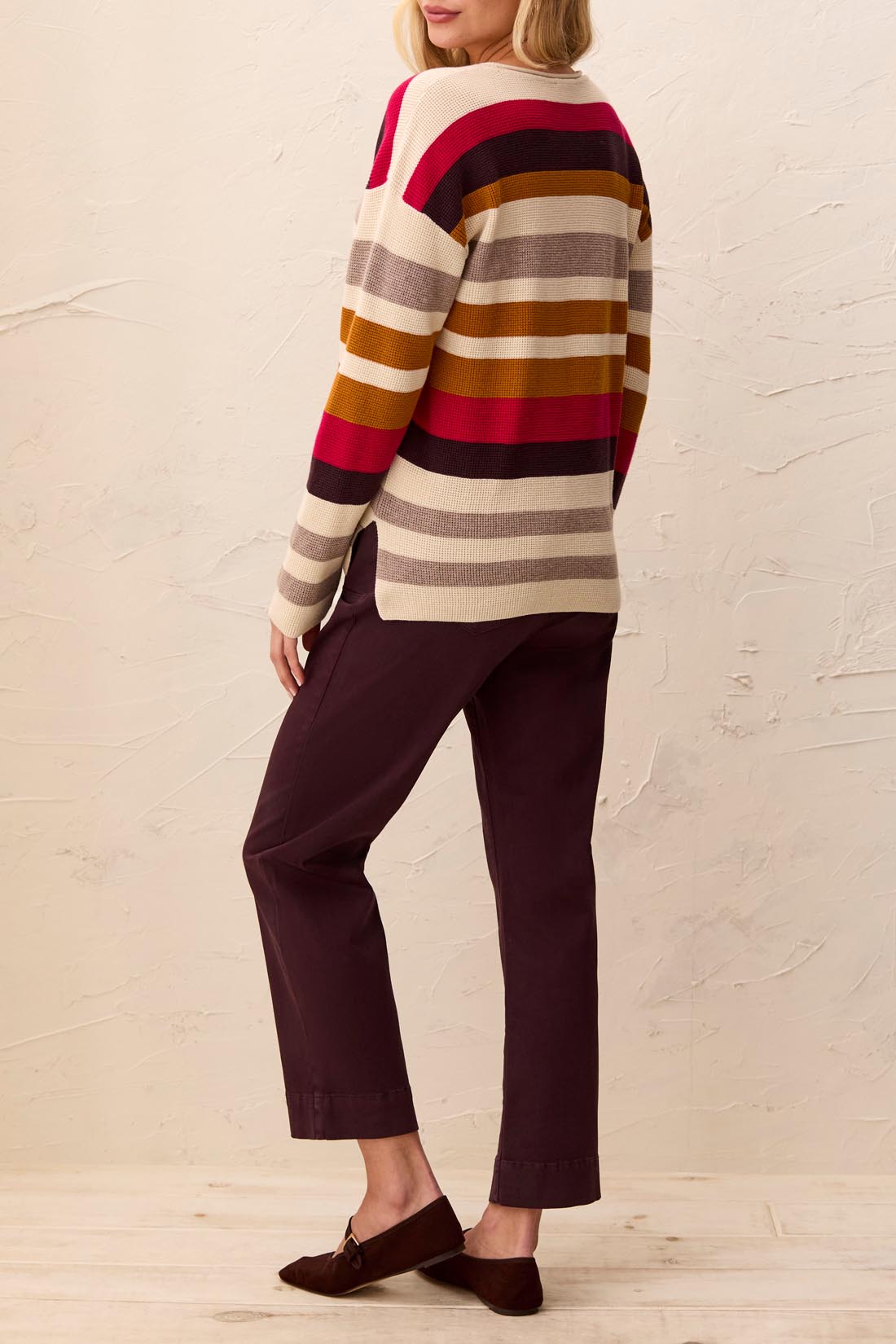 Pull à rayures multicolores Jazzy