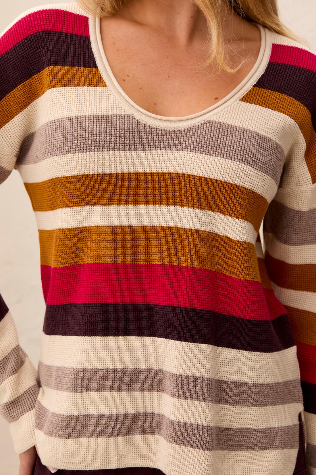 Pull à rayures multicolores Jazzy