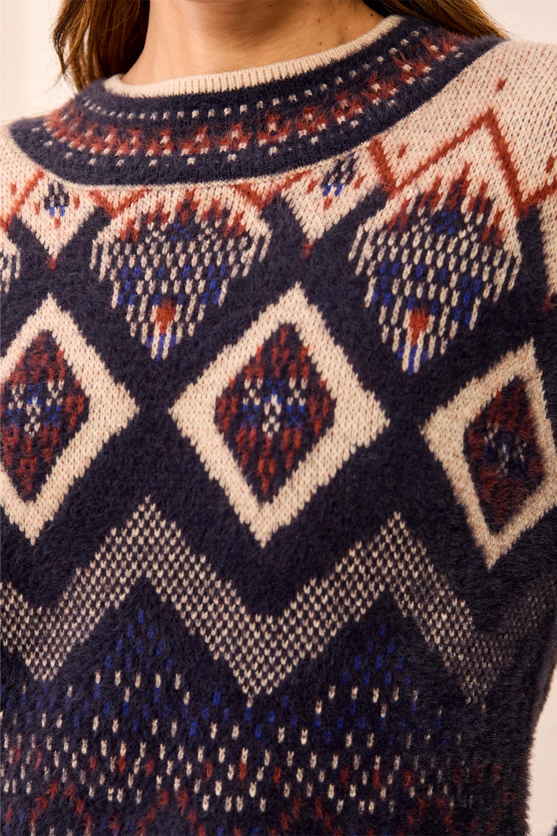 Pull jacquard nordique