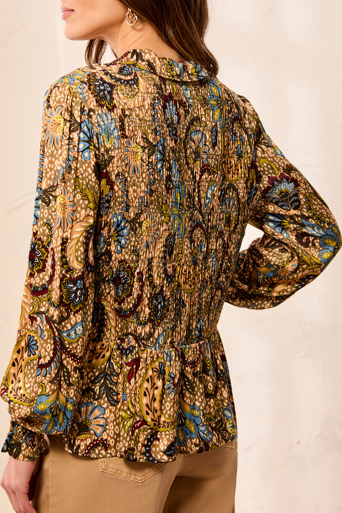 Chemisier paisley automnal