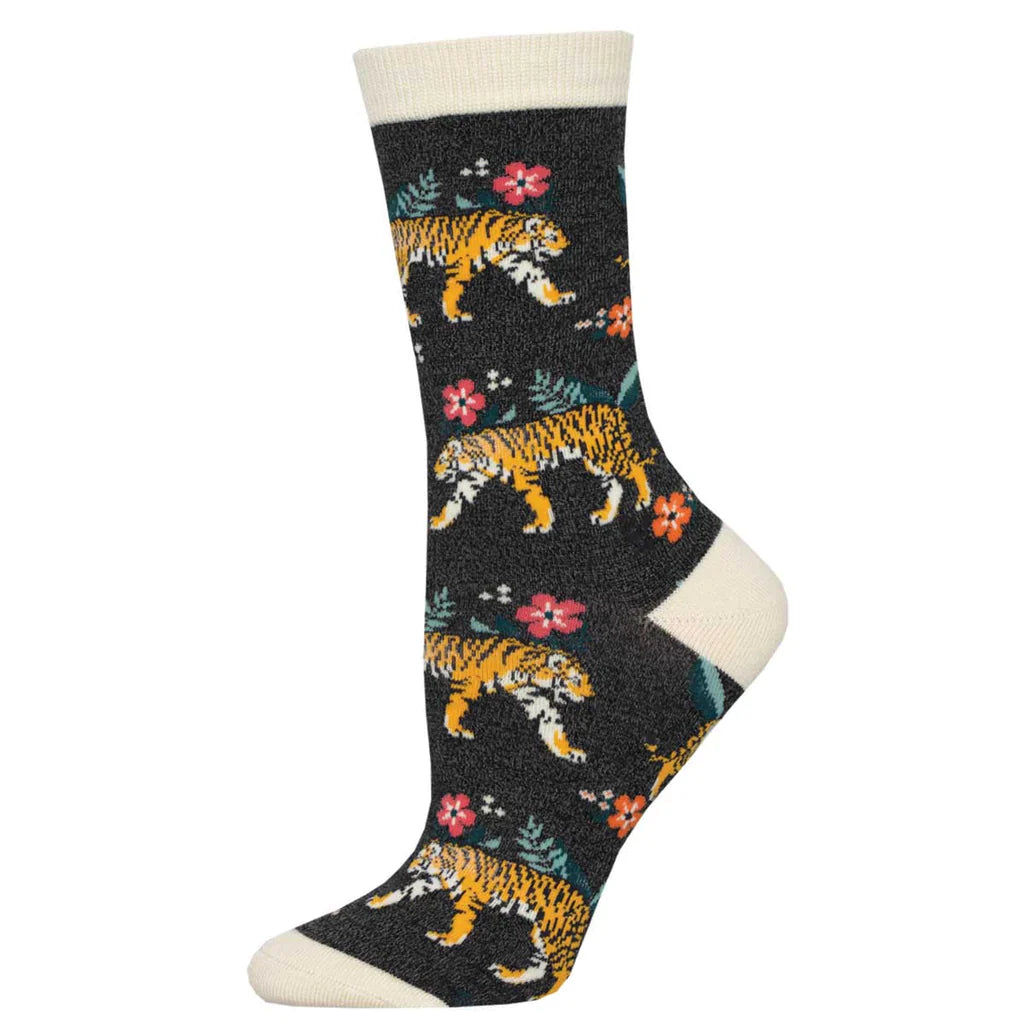 Chaussette en bambou tigres