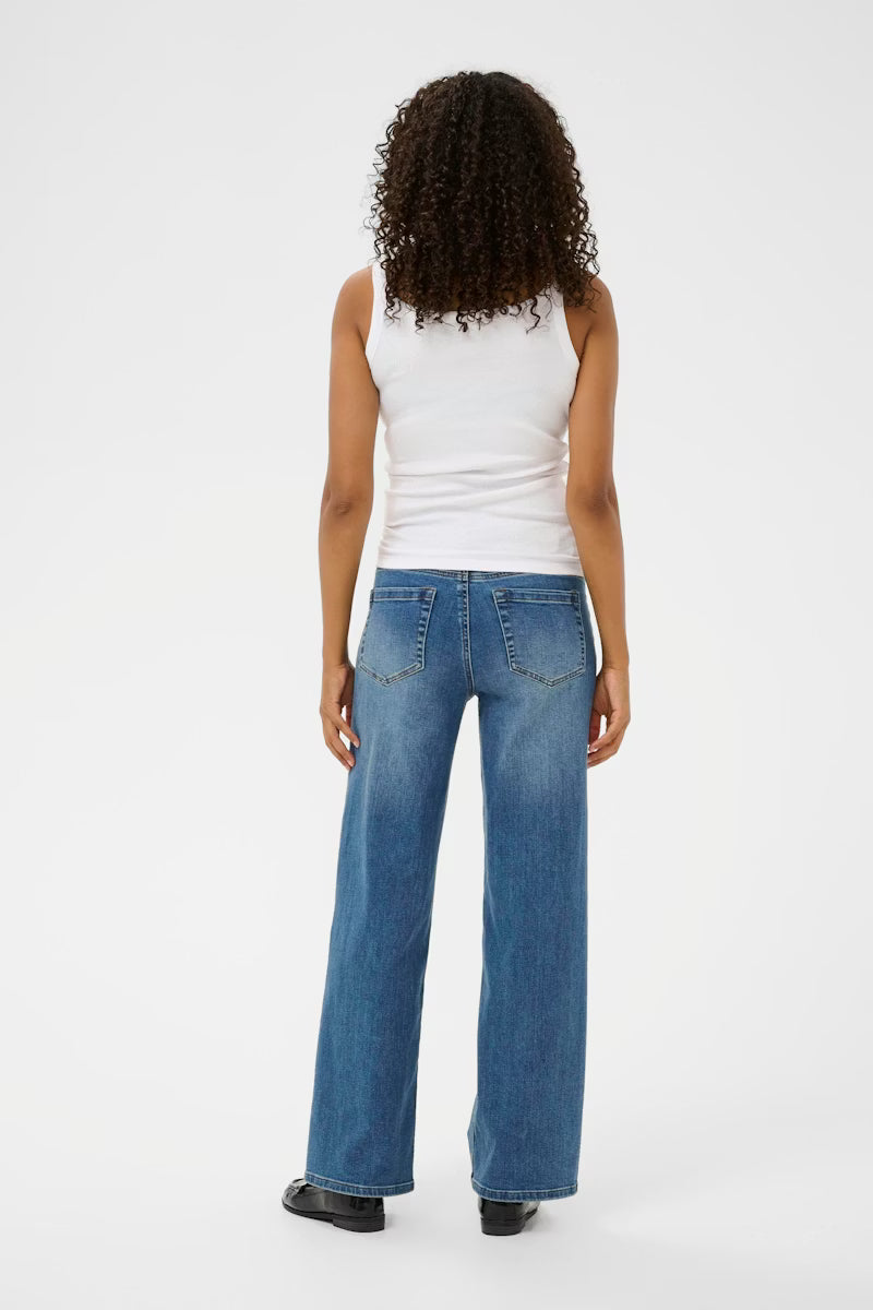 Jean Brook, taille haute, jambe large