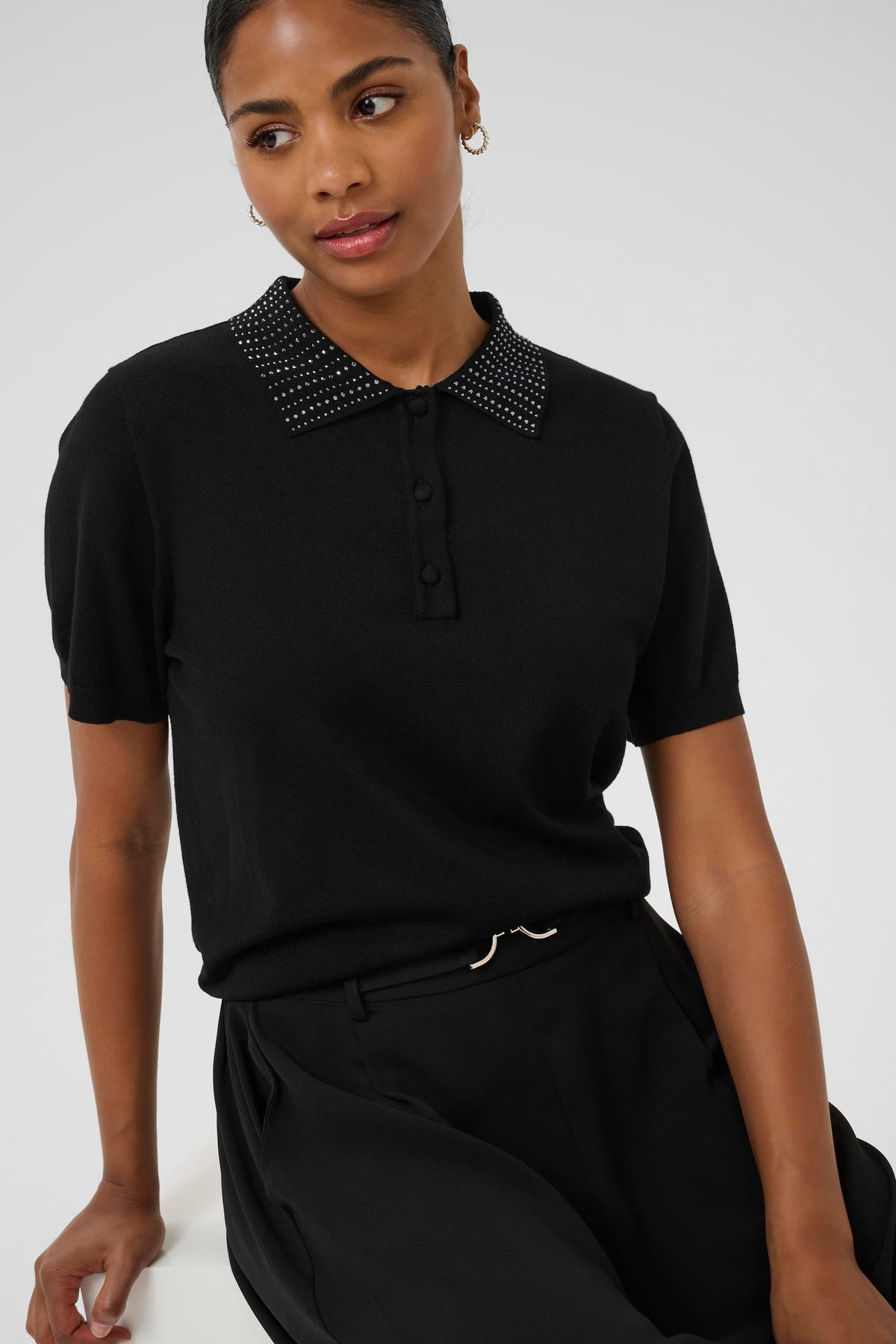KA Carly Polo col avec pierres