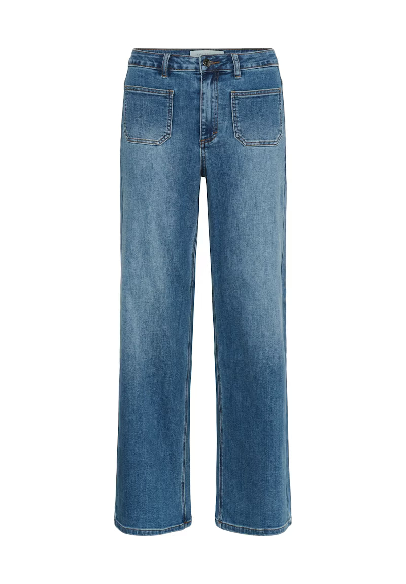 Jean Brook, taille haute, jambe large