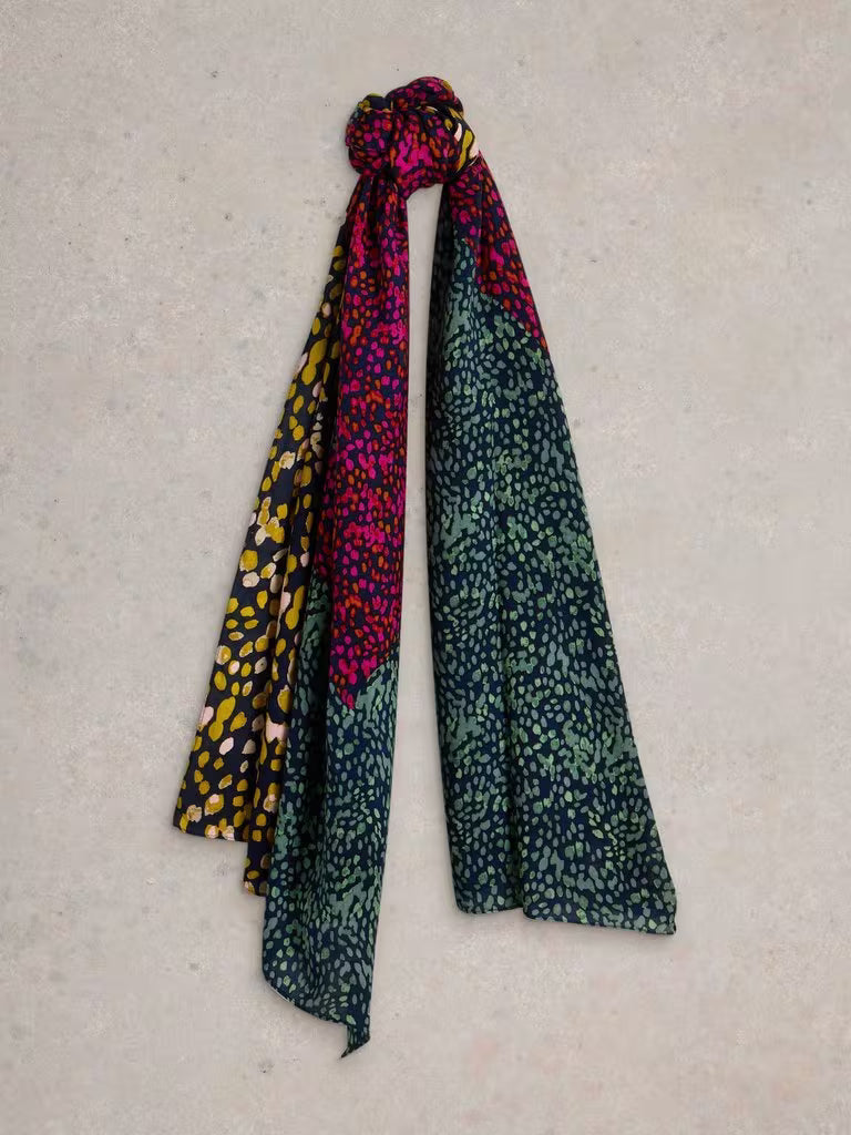 WS Foulard Sophie violet imprimé