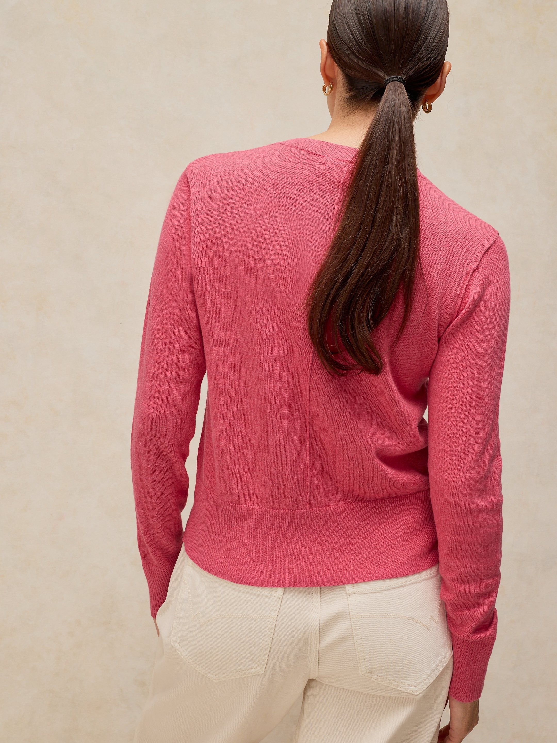 Cardigan Lois rose vif