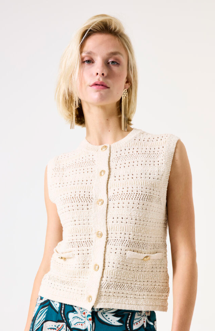 Garcia Cardigan sans manche