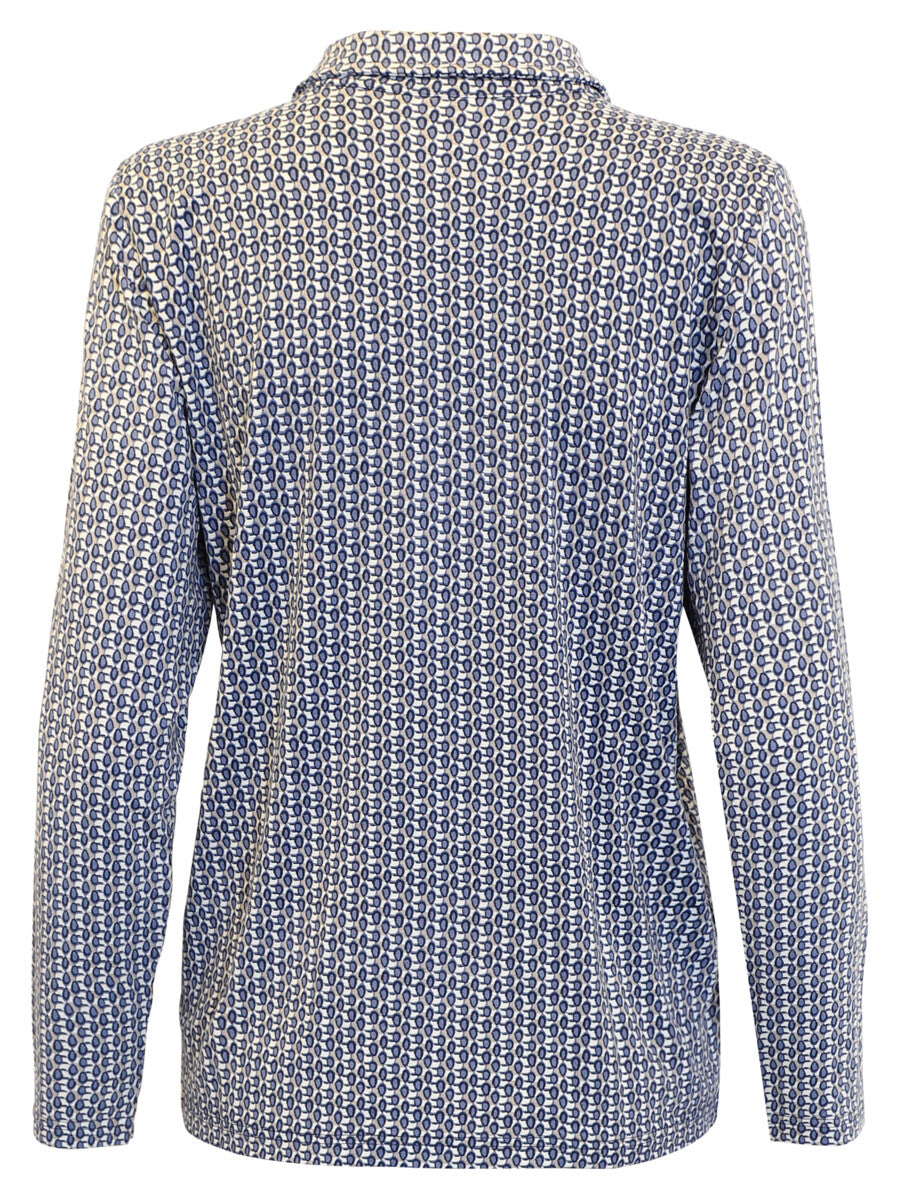 Chemise à motifs ovales