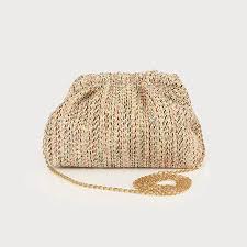 Petit sac de soirée en raphia