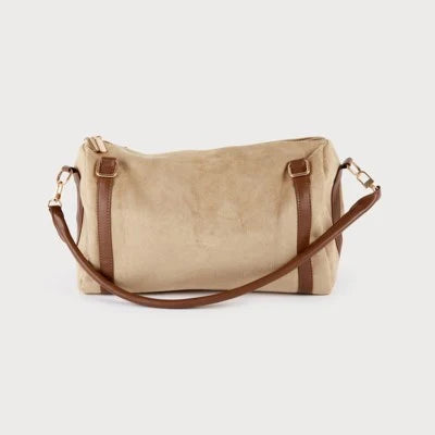 Sac en faux suède beige