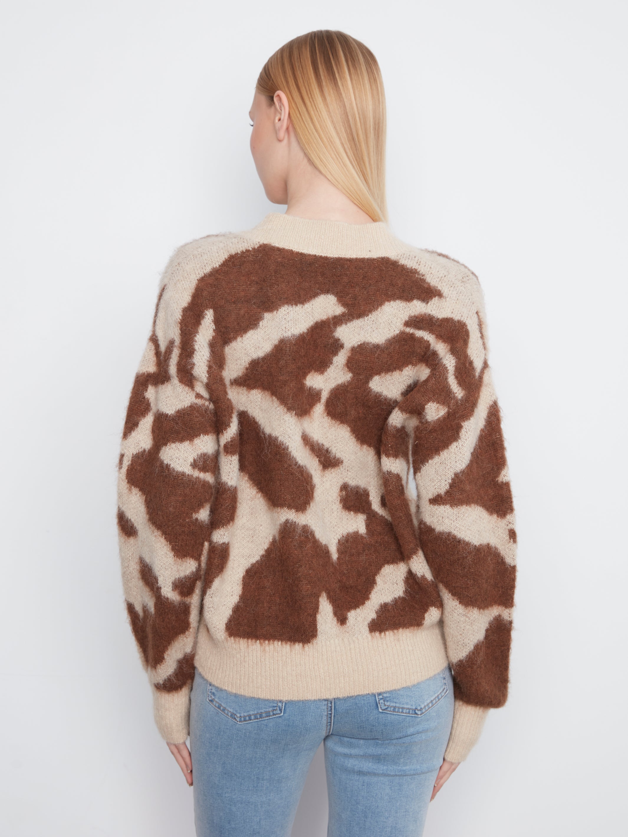 Cardigan à imprimé vache