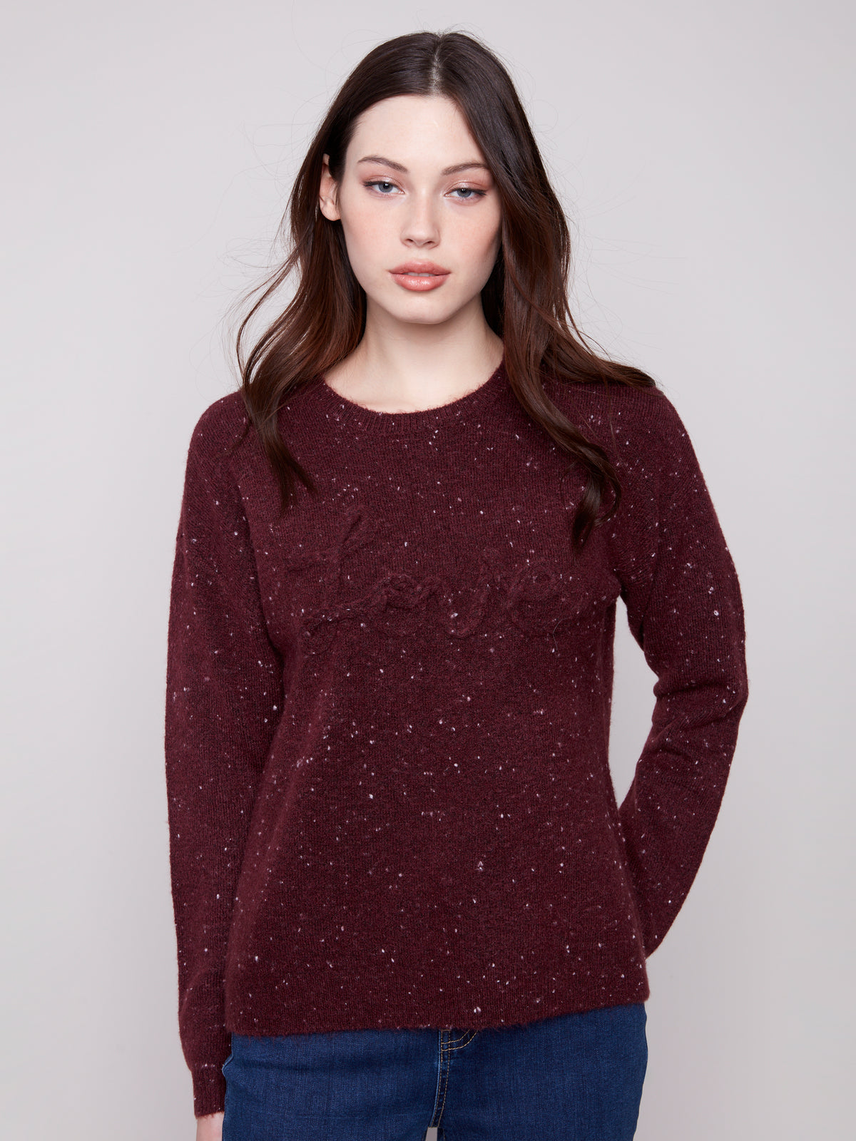 CB Chandail Love en tricot