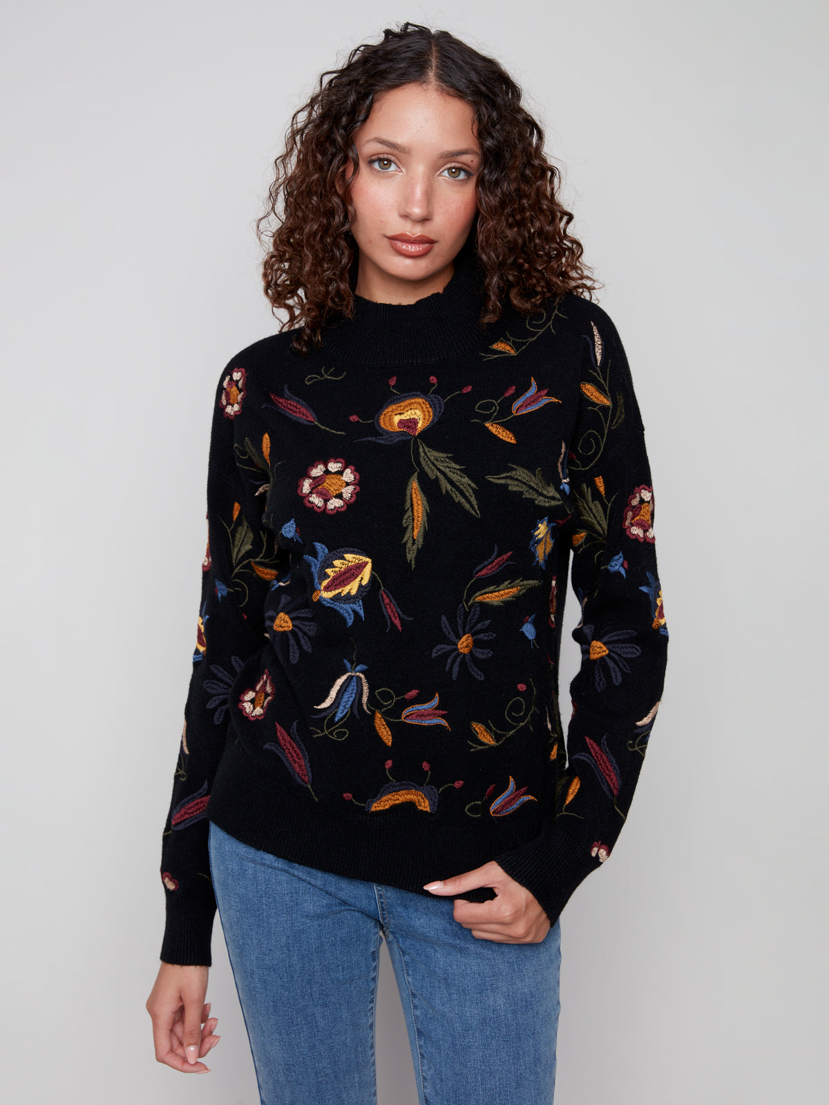 CB Tricot broderies automnales