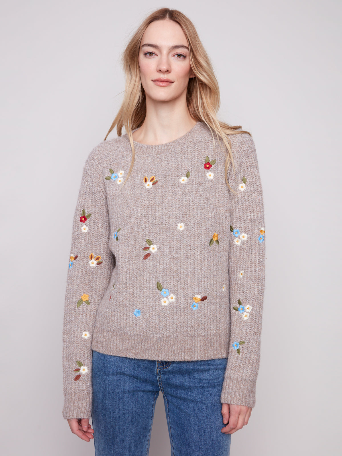 CB Tricot multi-fleurs