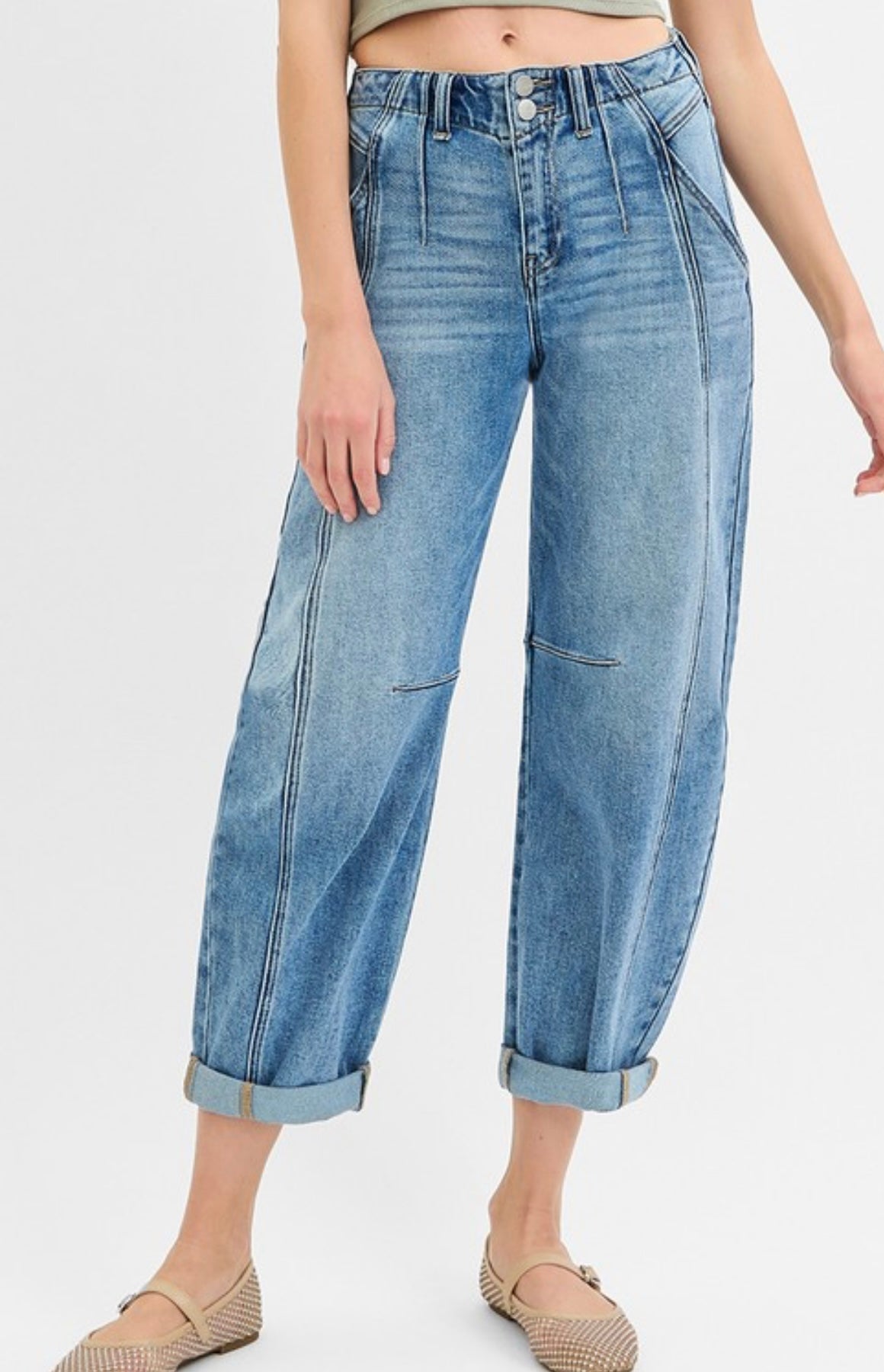 Risen Jeans Barrel, à la cheville