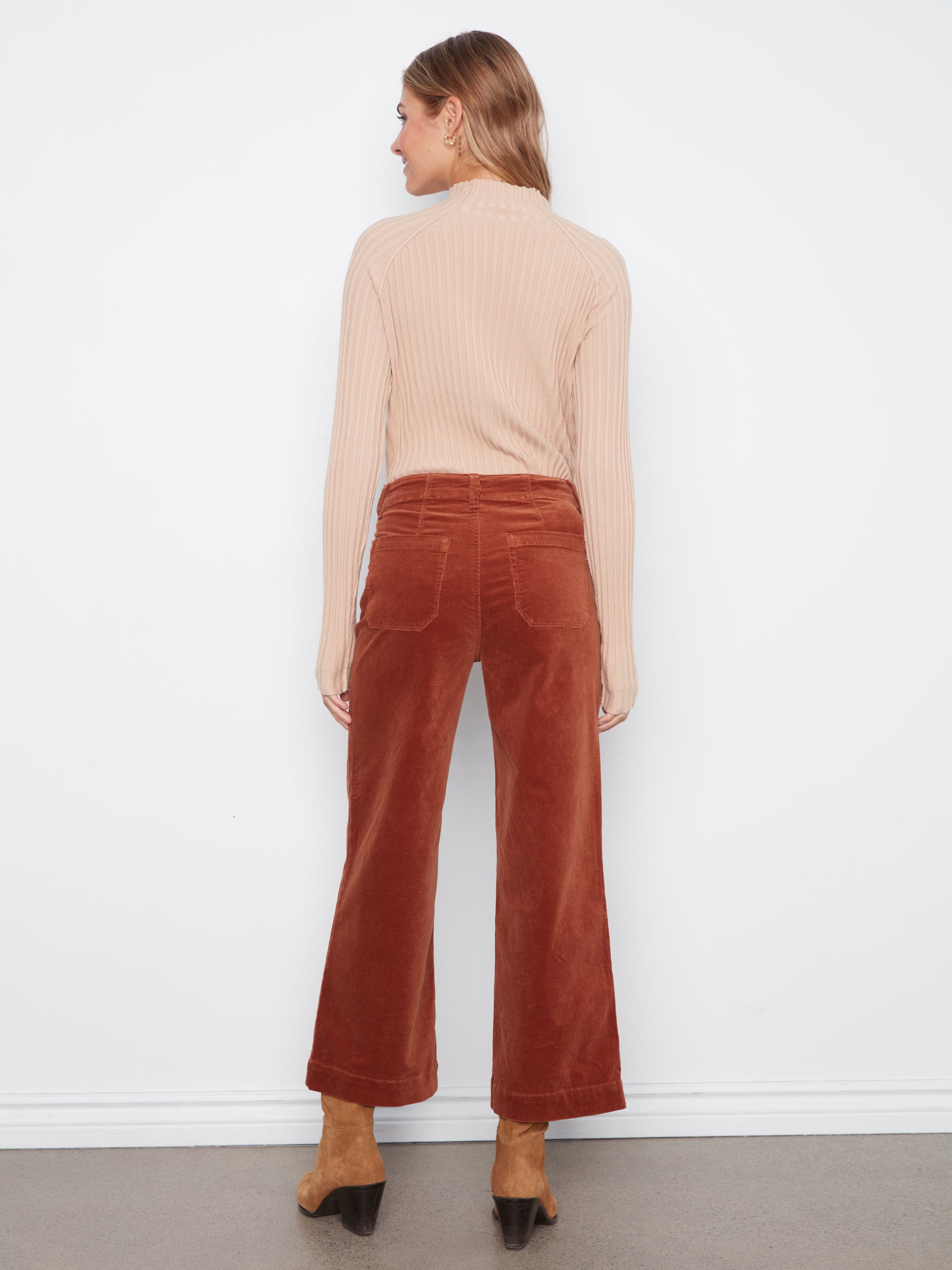 Pantalon en velours gingembre